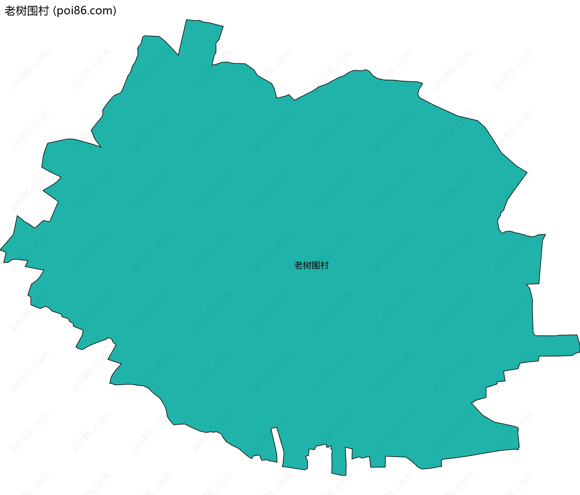 老树围村边界地图