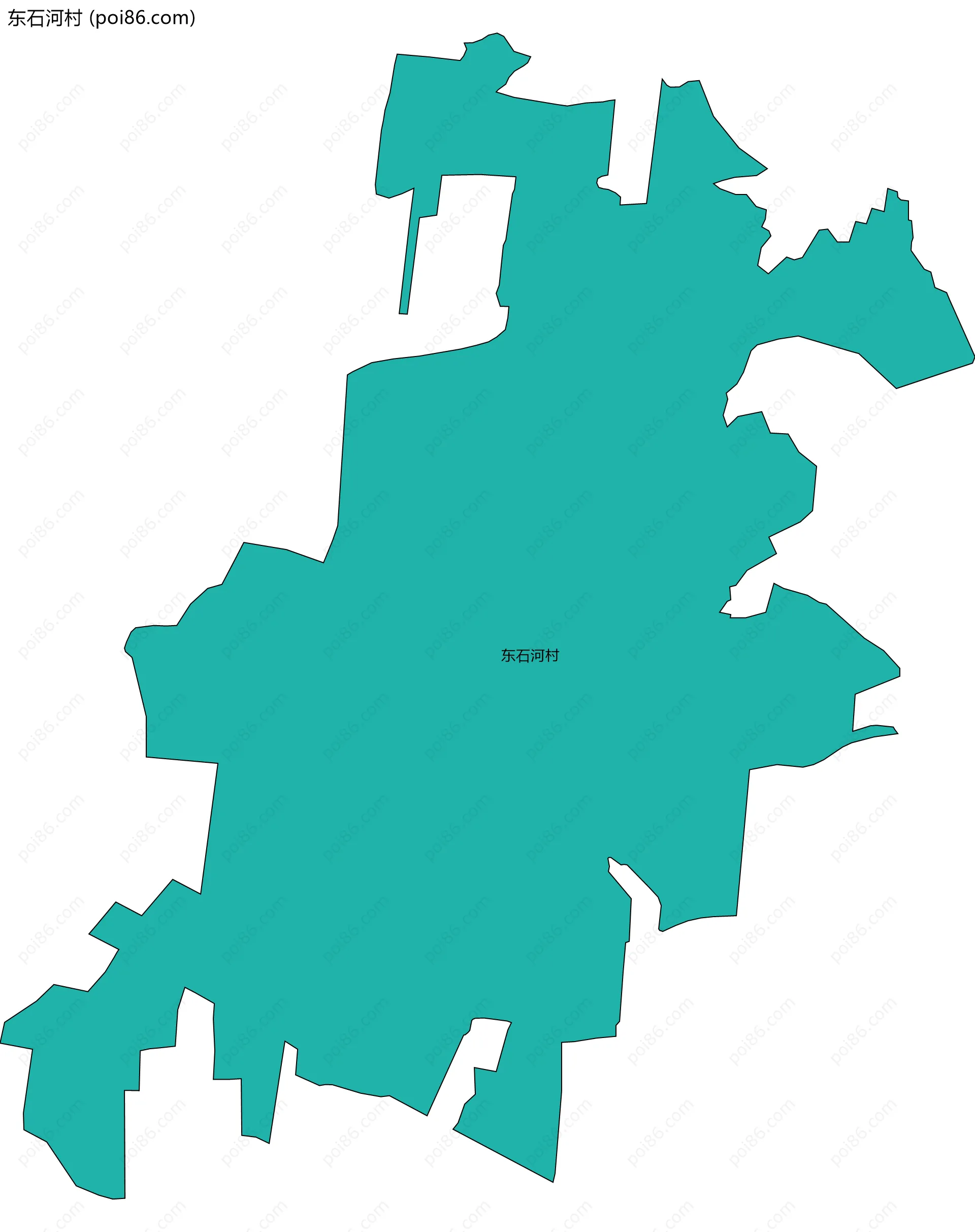 东石河村边界地图