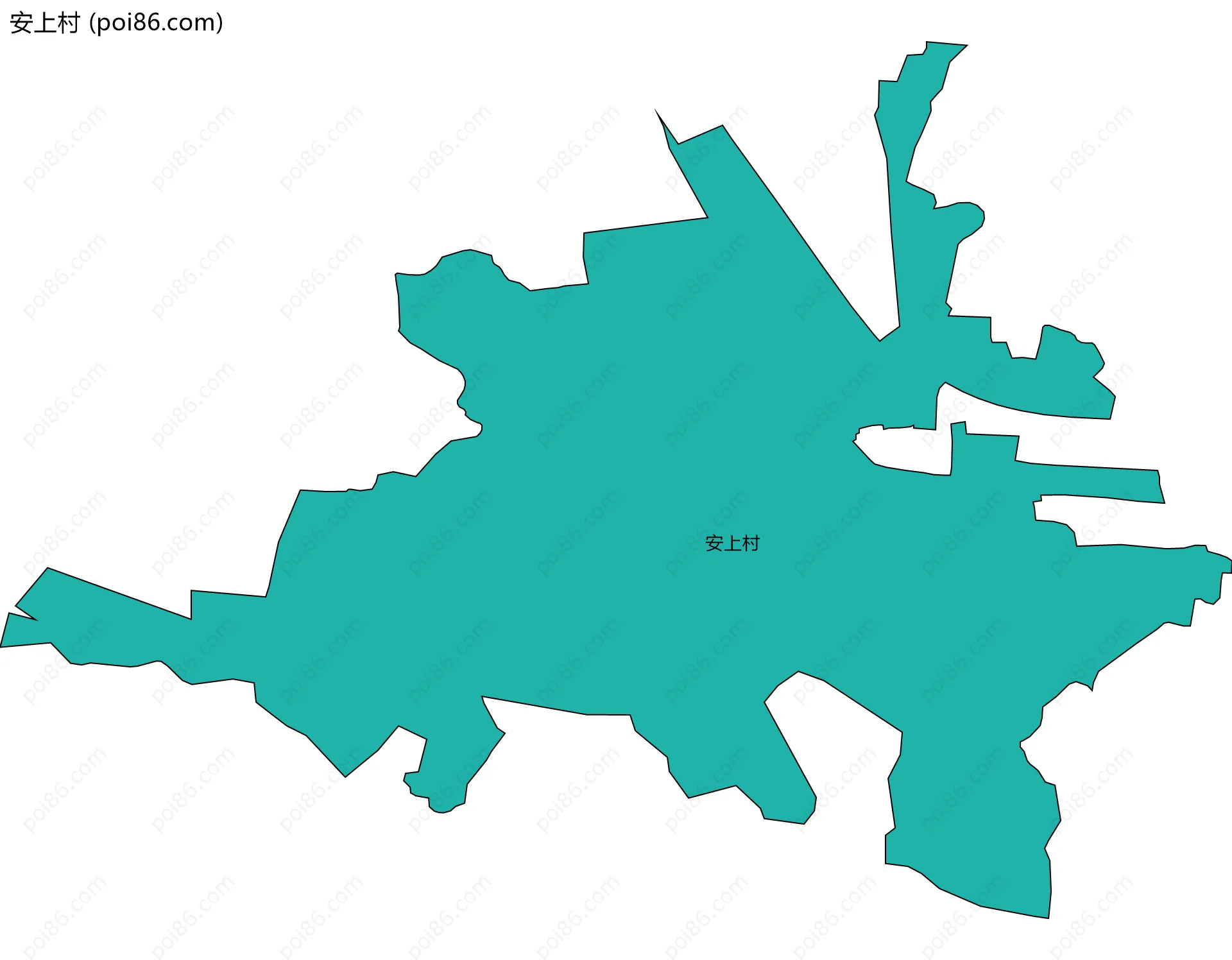 安上村边界地图