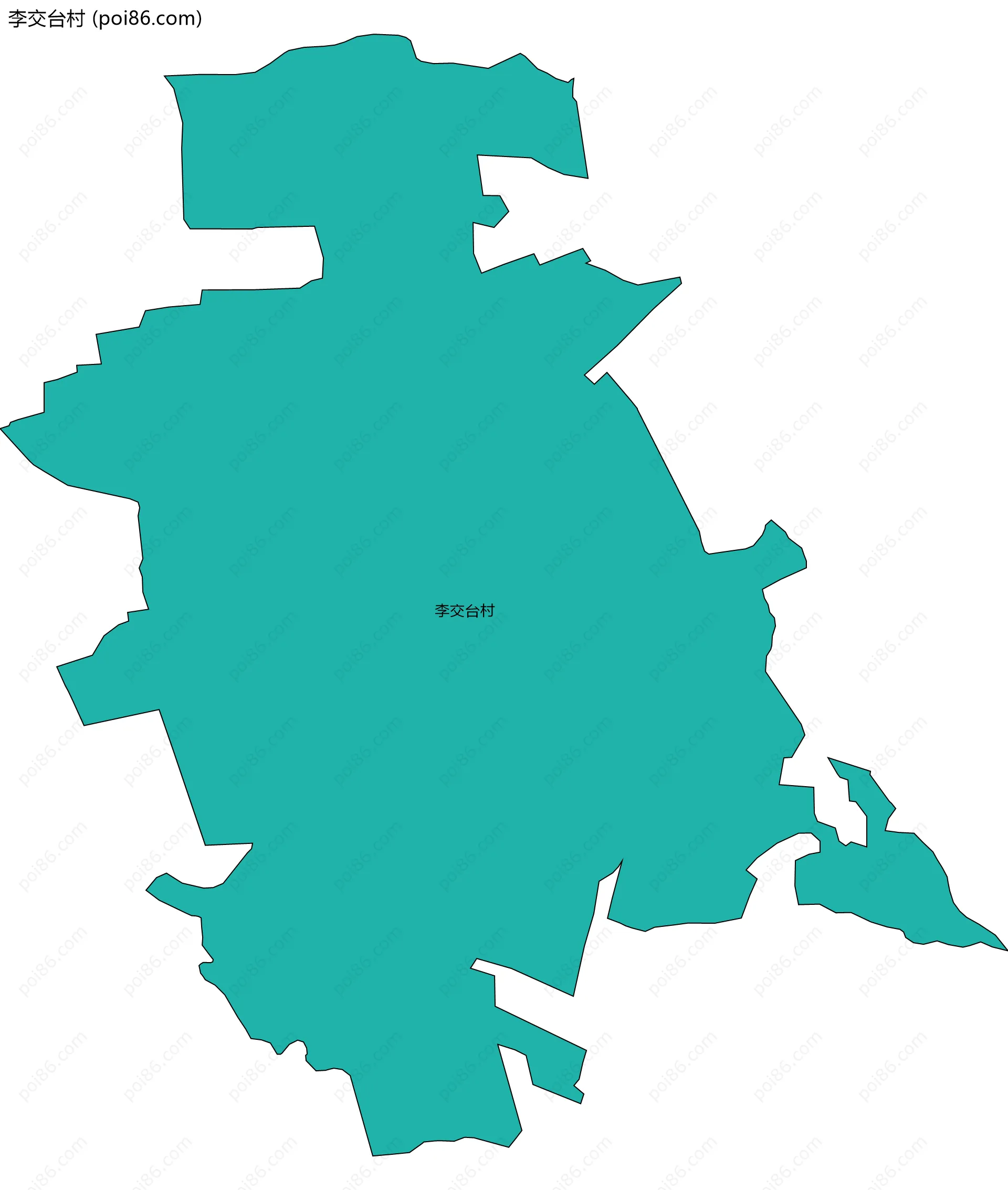 李交台村边界地图