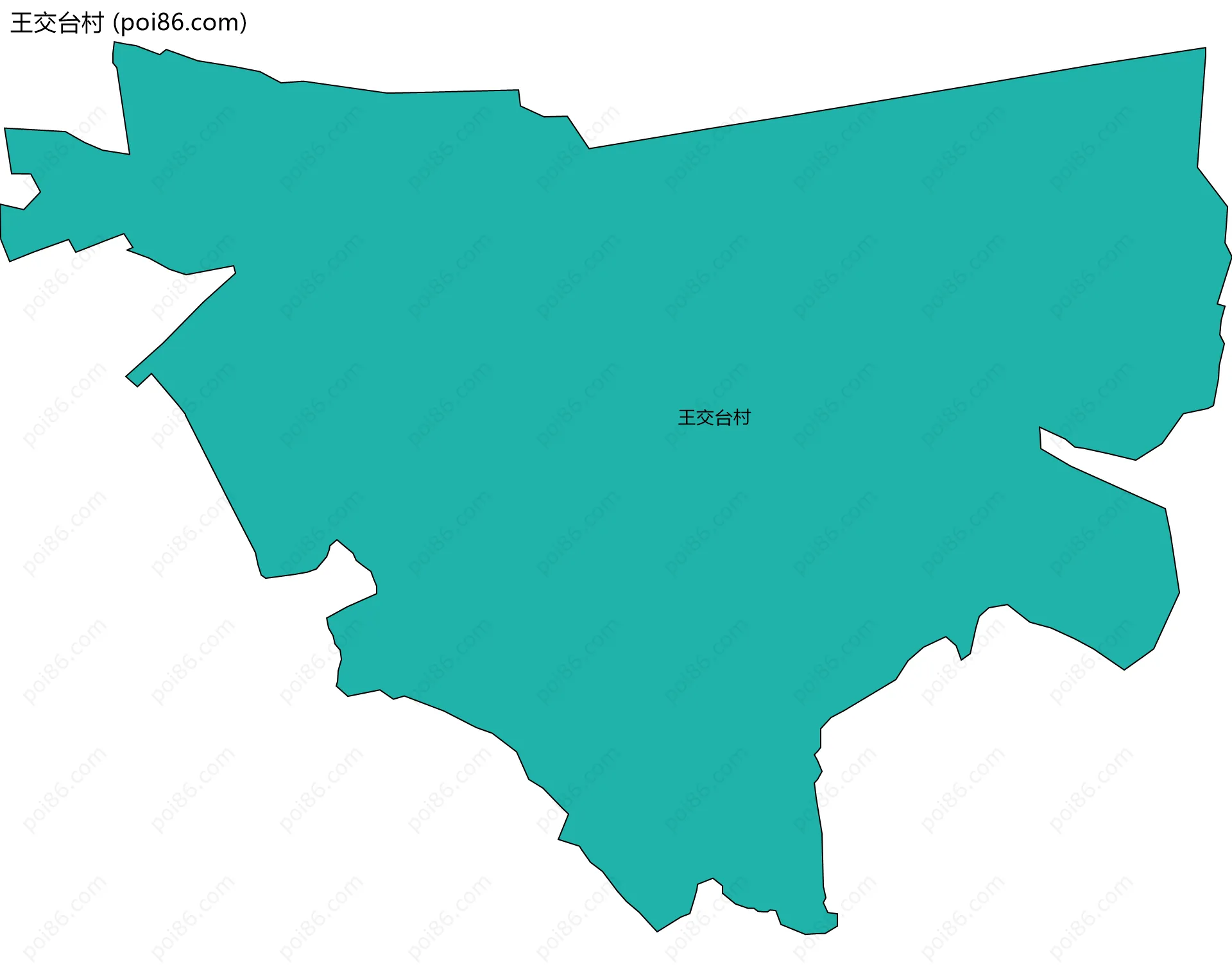 王交台村边界地图