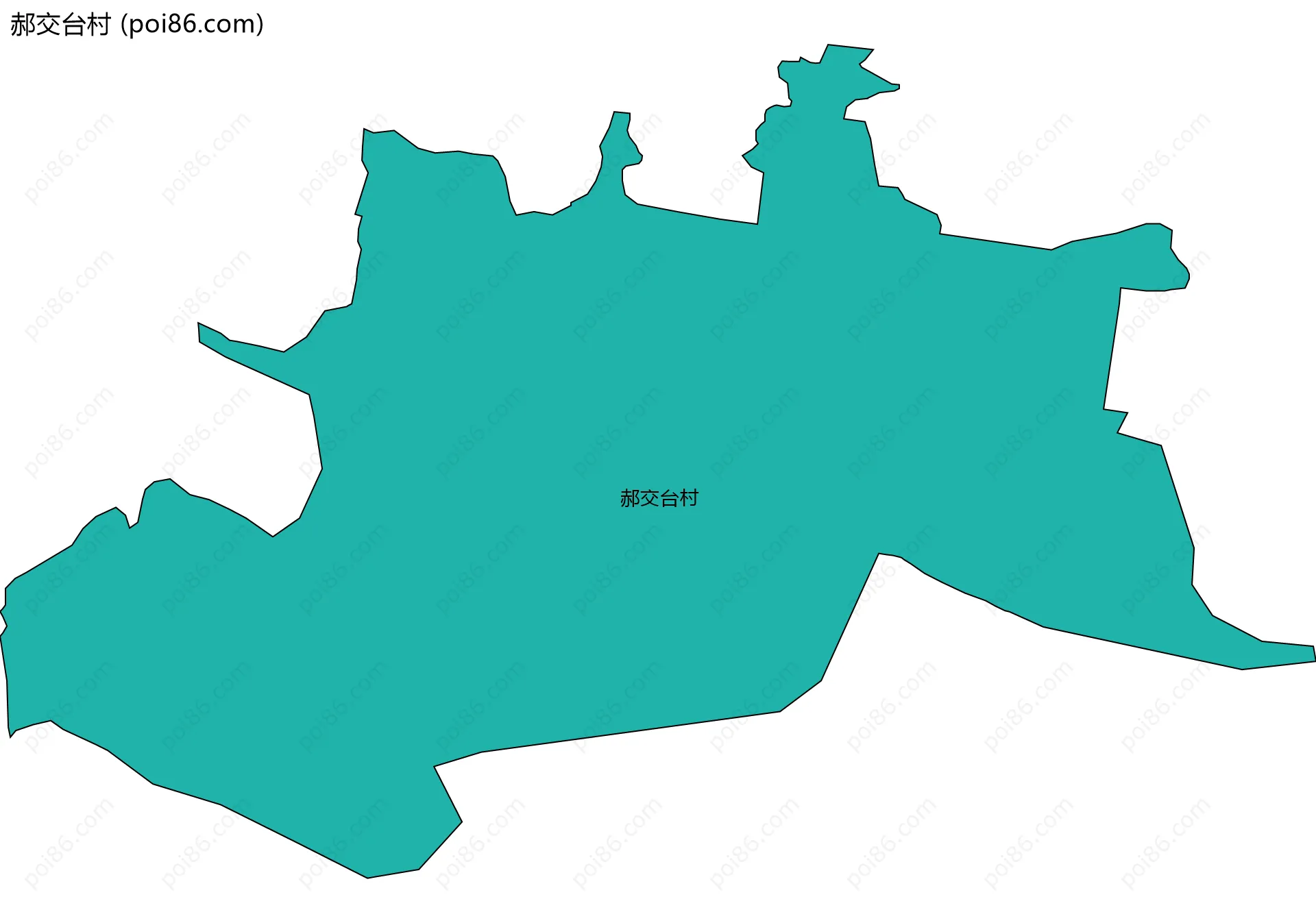 郝交台村边界地图