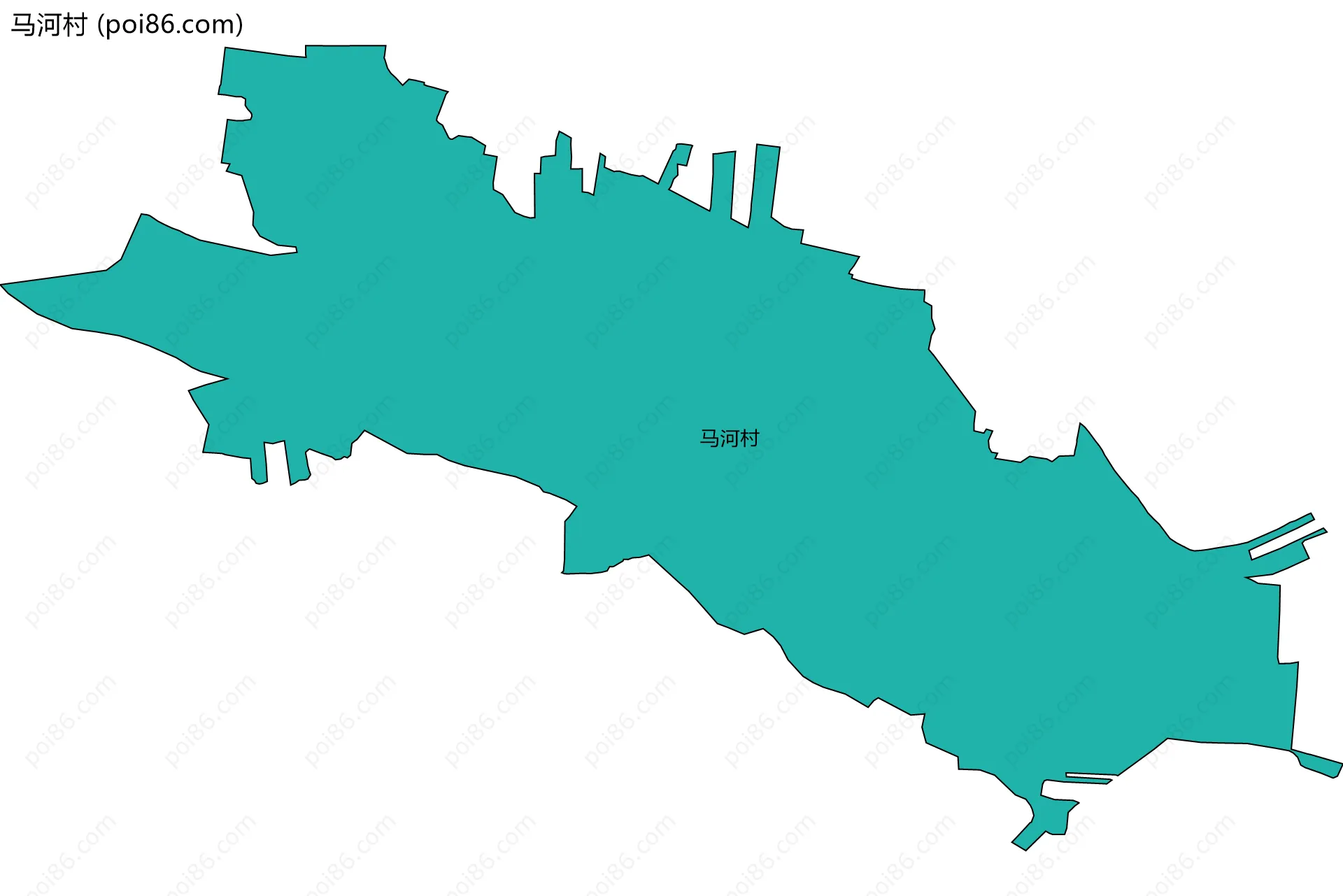 马河村边界地图