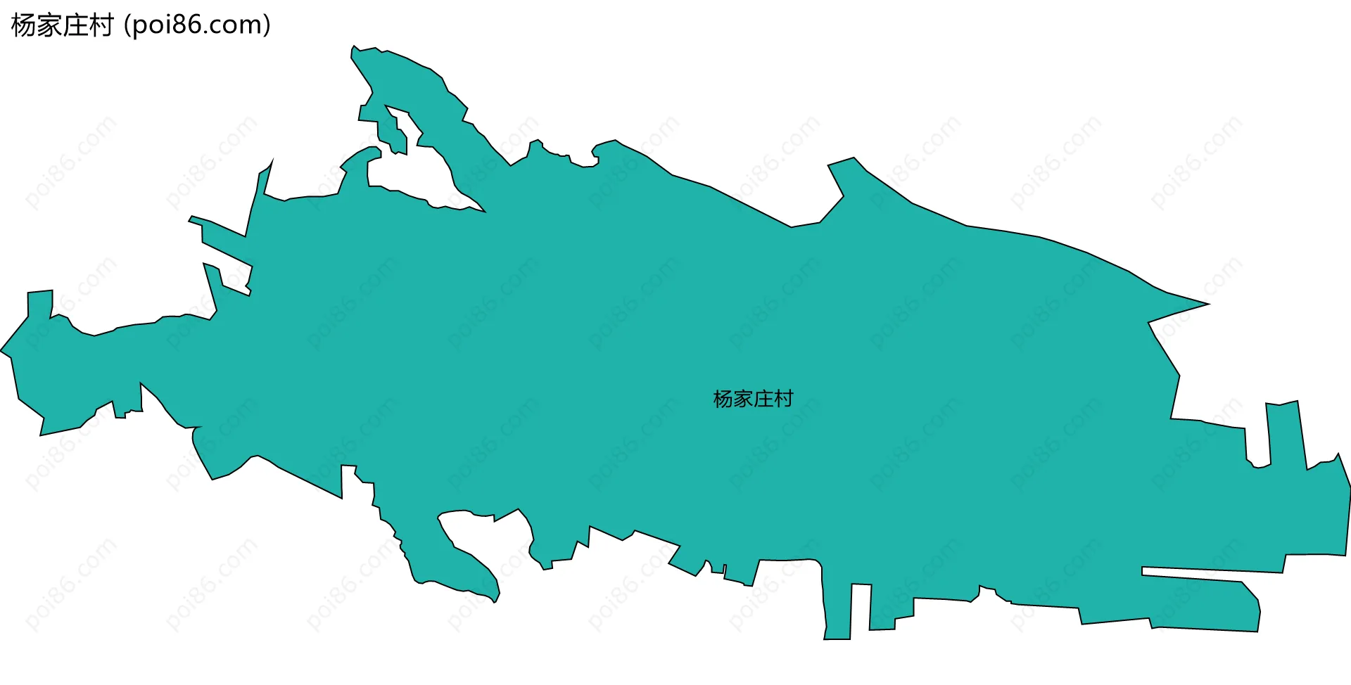 杨家庄村边界地图