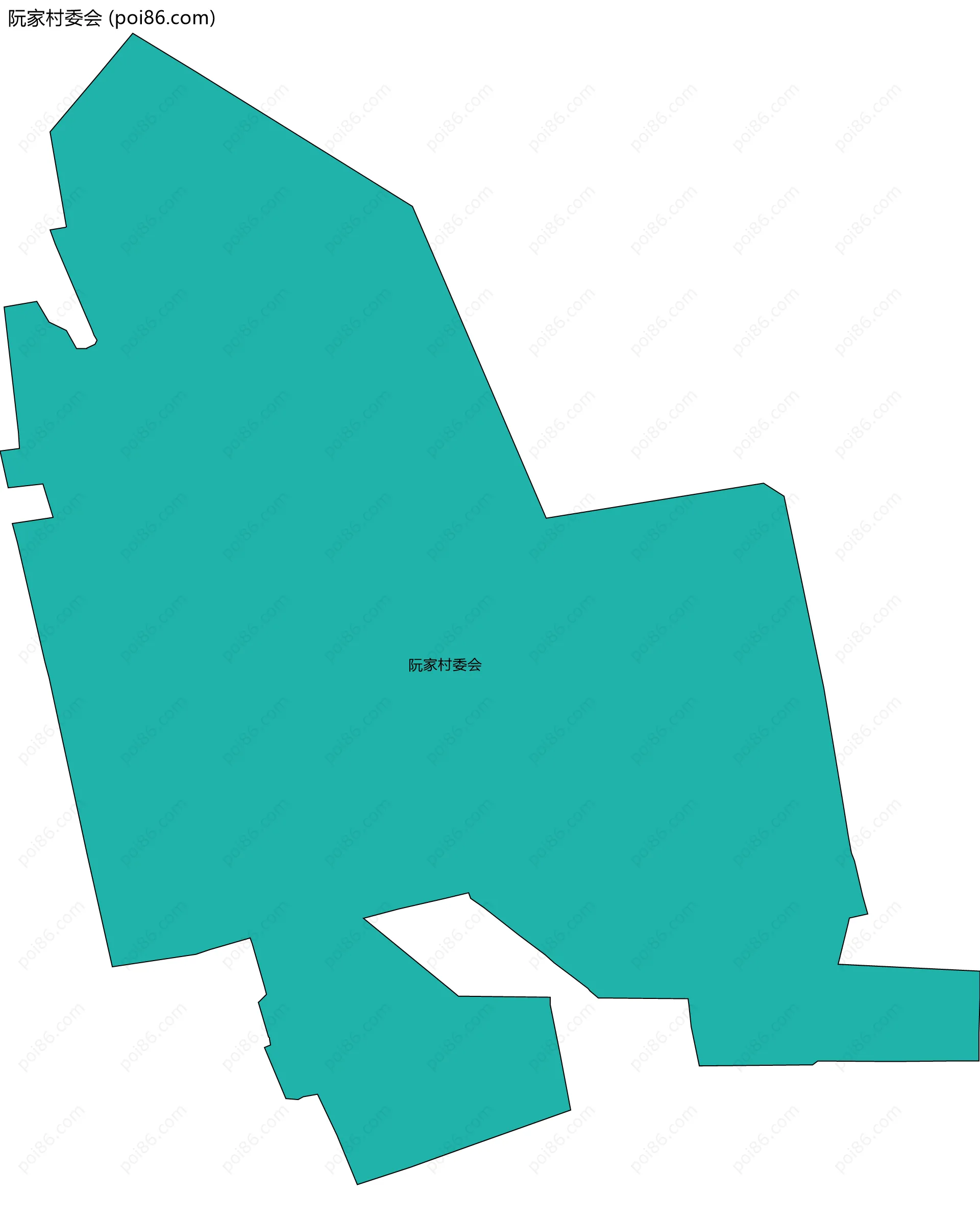 阮家村委会边界地图