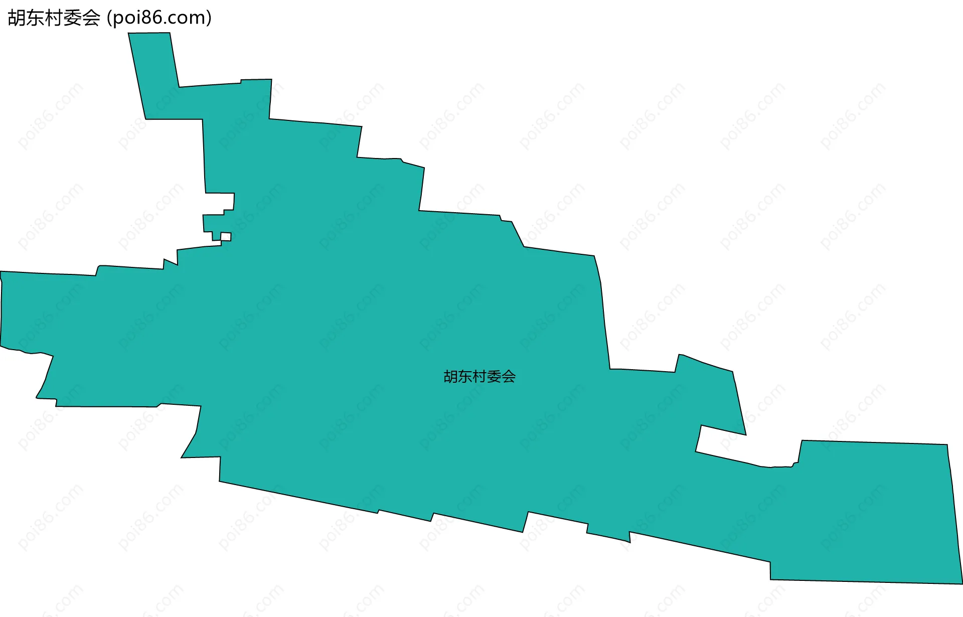 胡东村委会边界地图