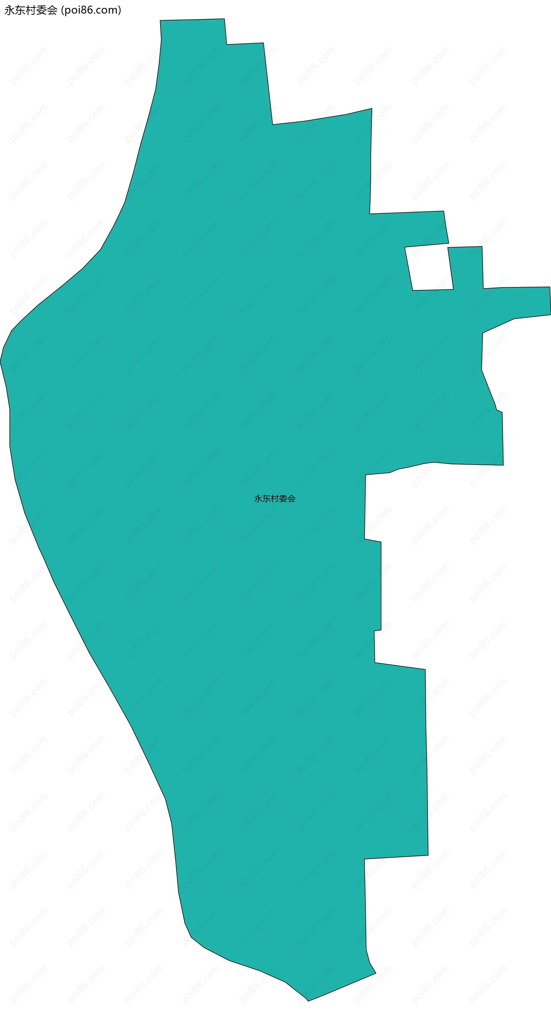 永东村委会边界地图