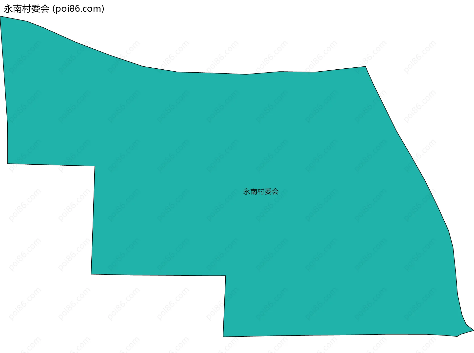 永南村委会边界地图