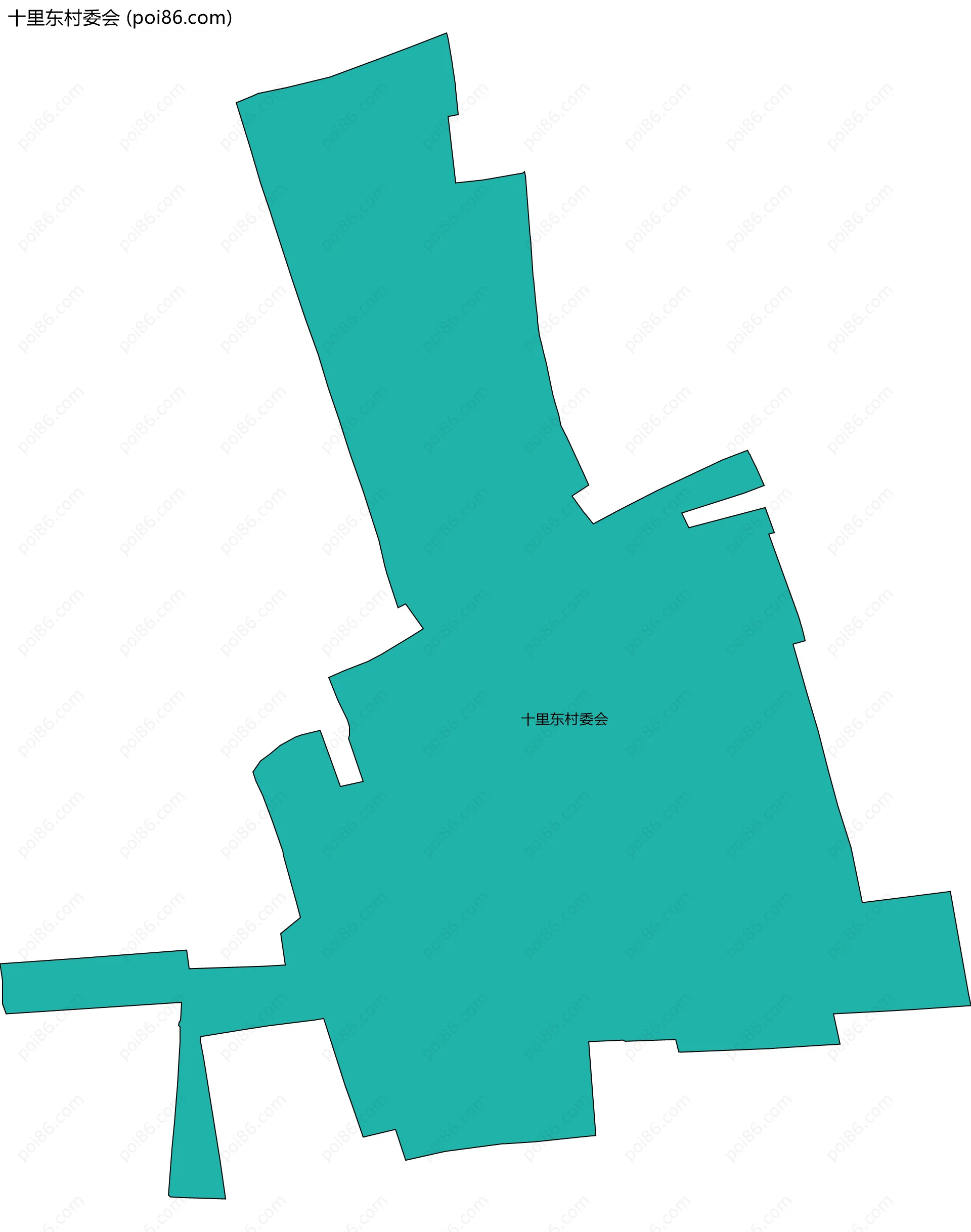 十里东村委会边界地图