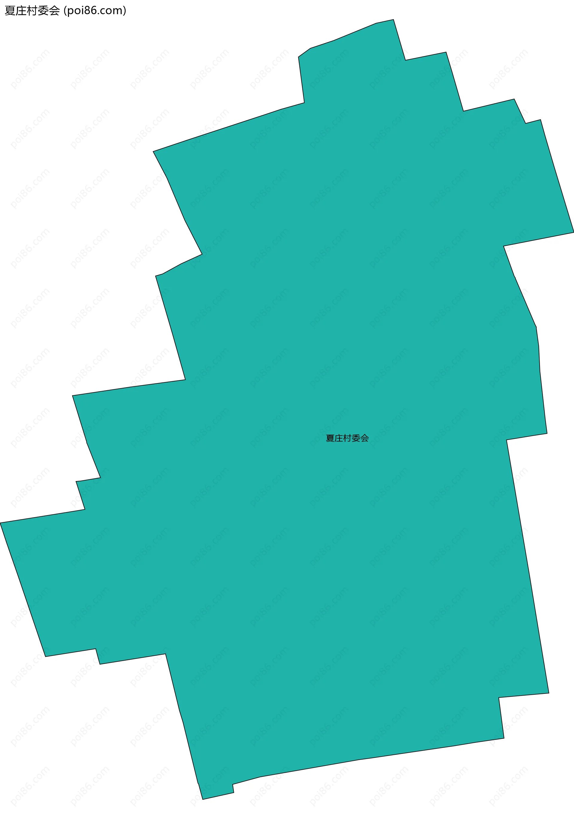 夏庄村委会边界地图