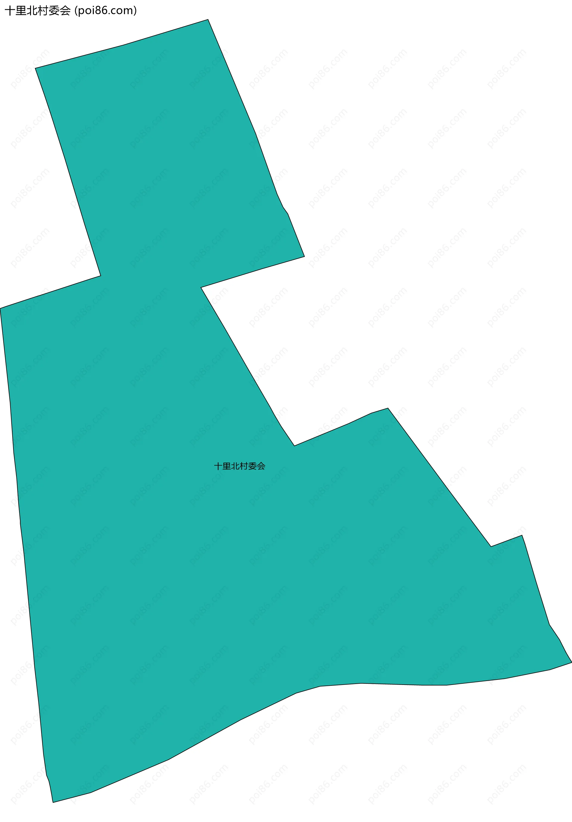 十里北村委会边界地图