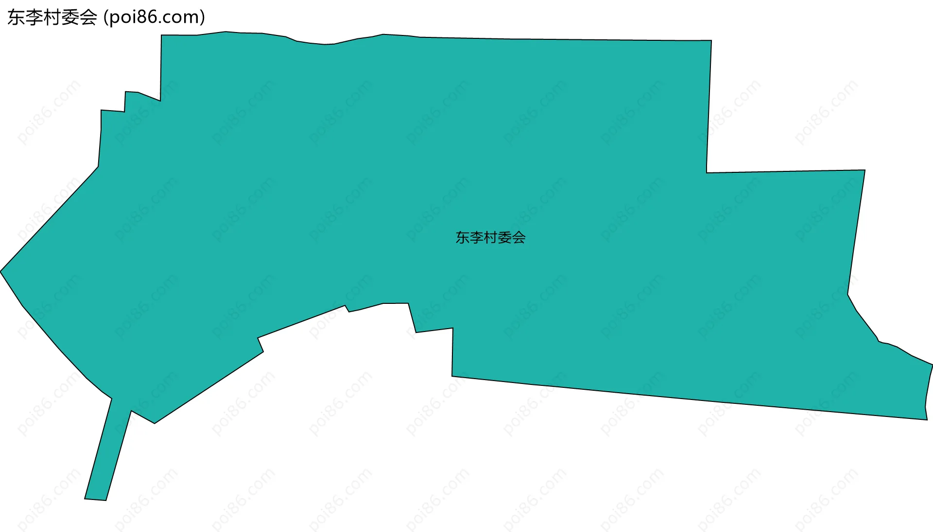 东李村委会边界地图