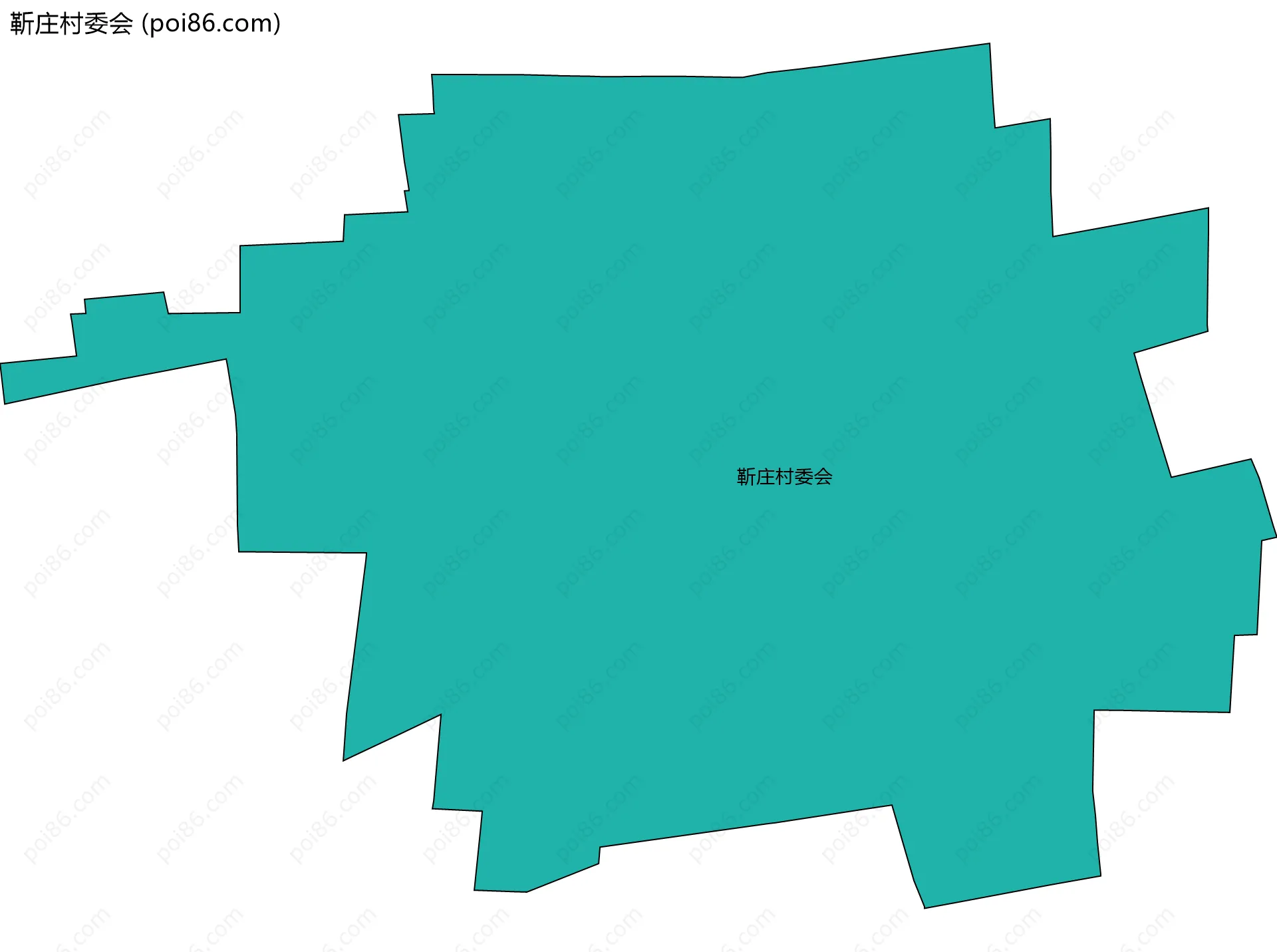 靳庄村委会边界地图