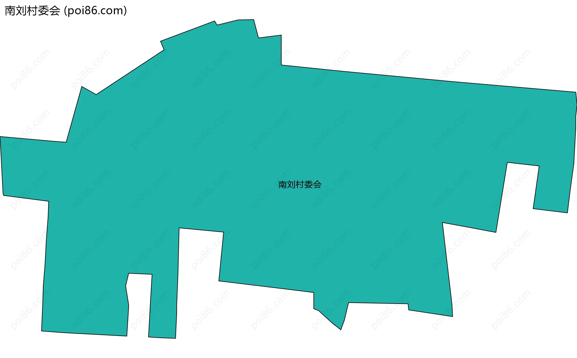 南刘村委会边界地图