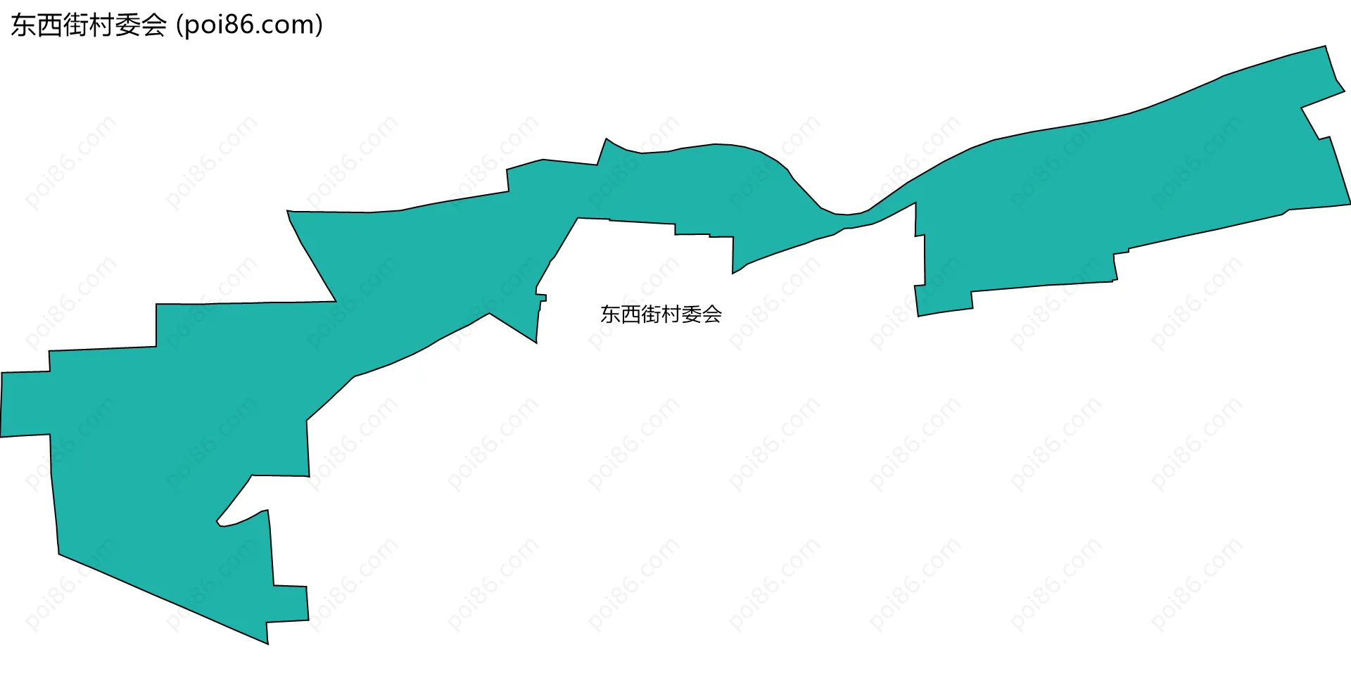 东西街村委会边界地图
