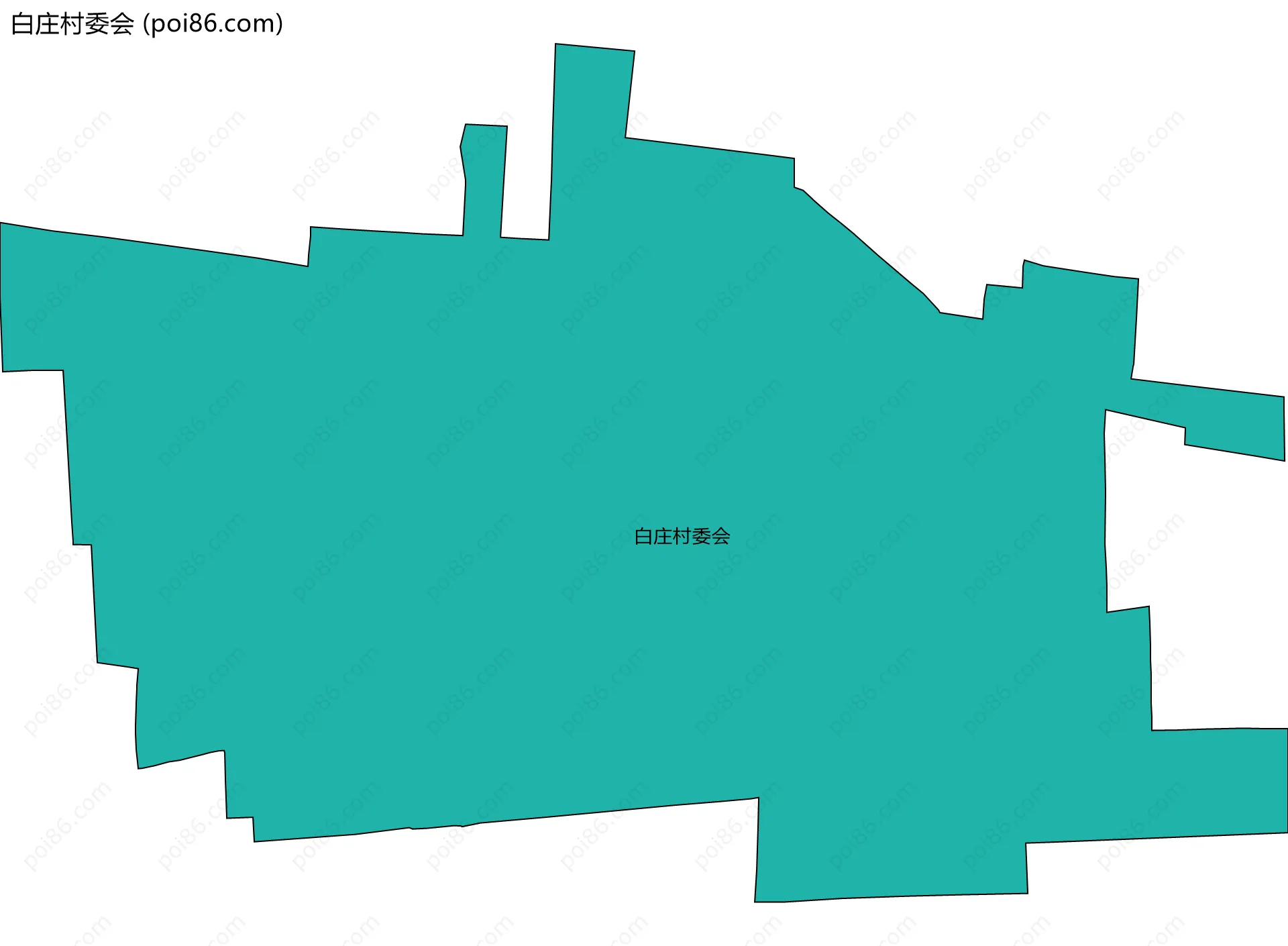 白庄村委会边界地图