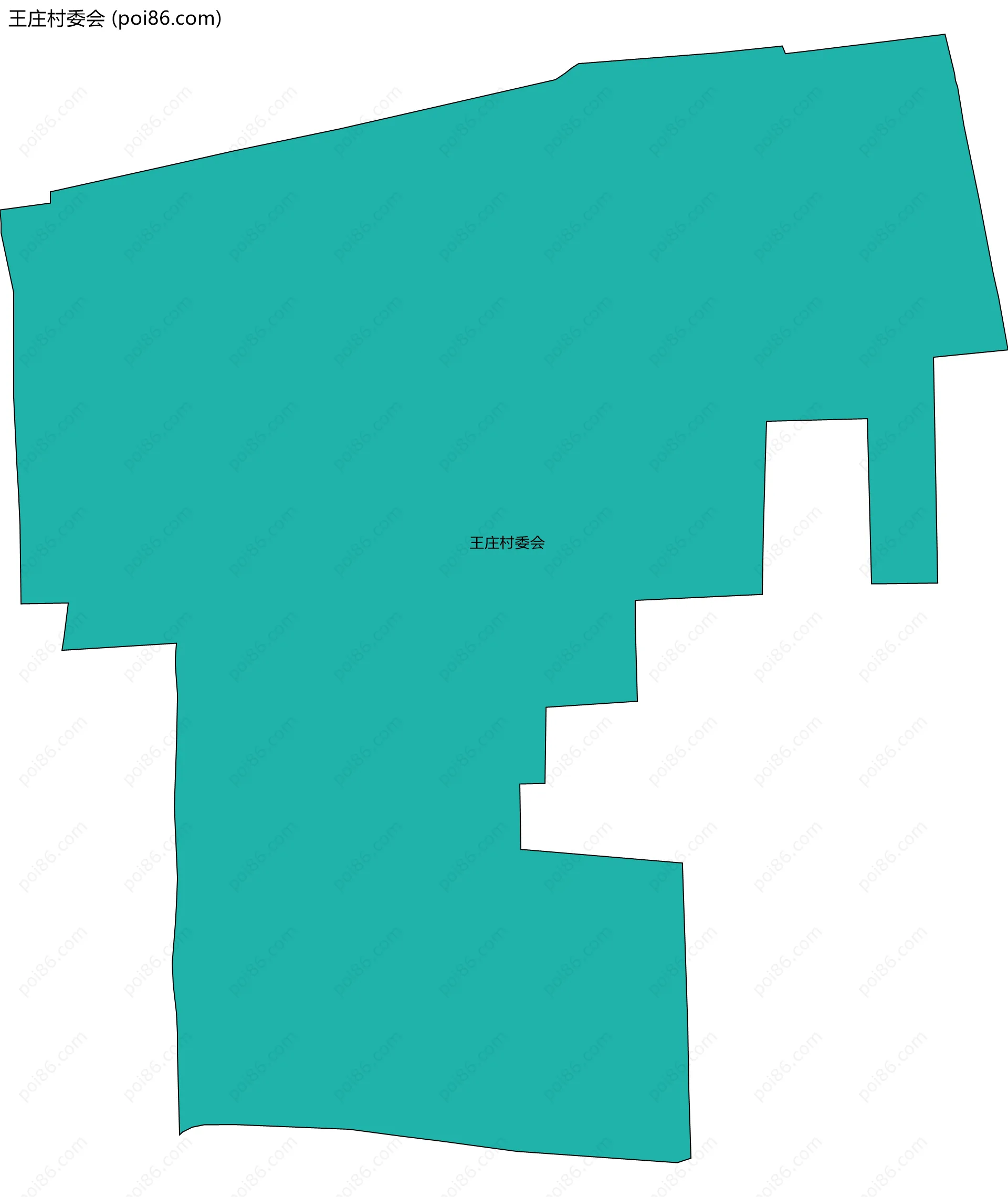 王庄村委会边界地图
