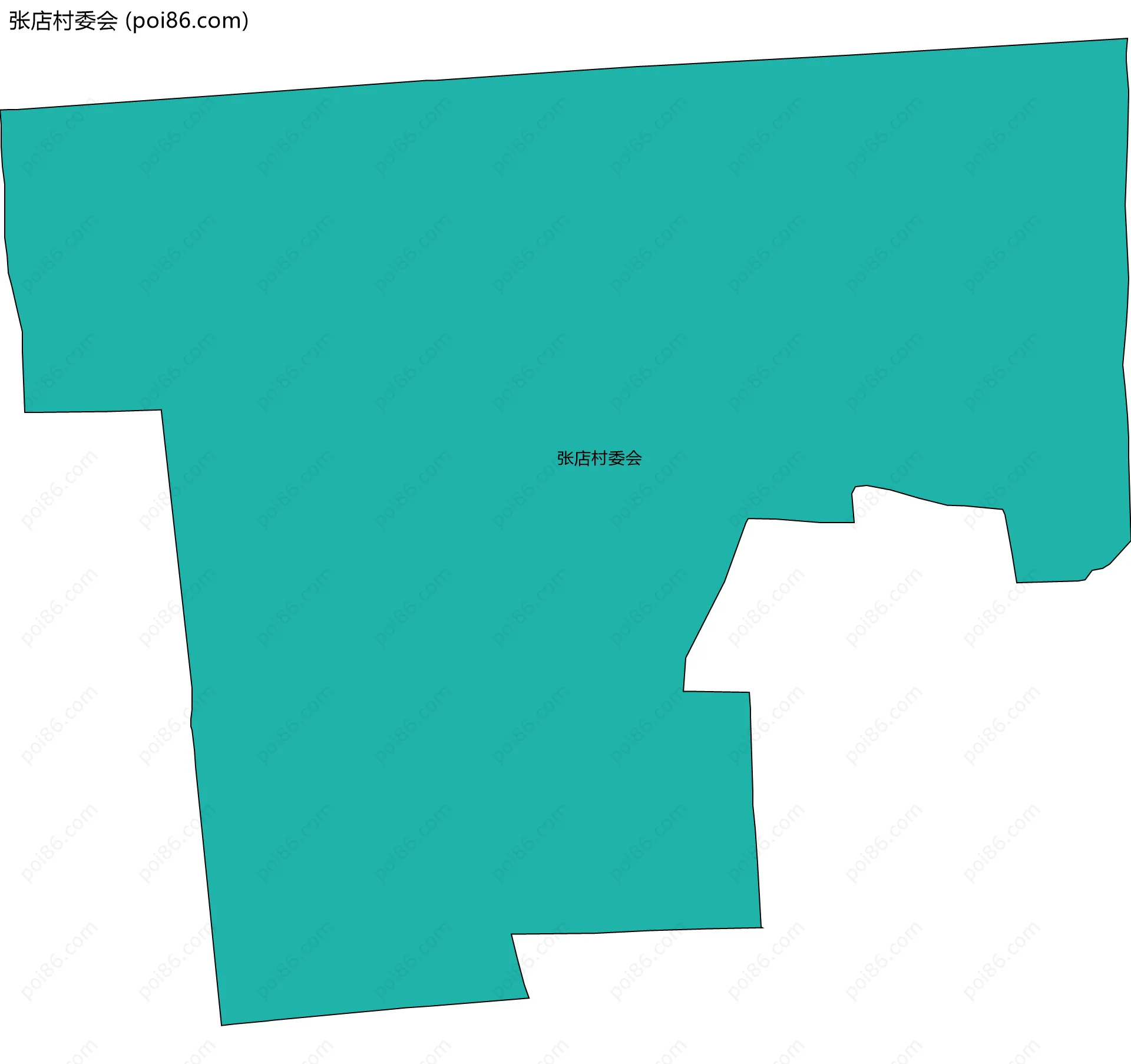 张店村委会边界地图