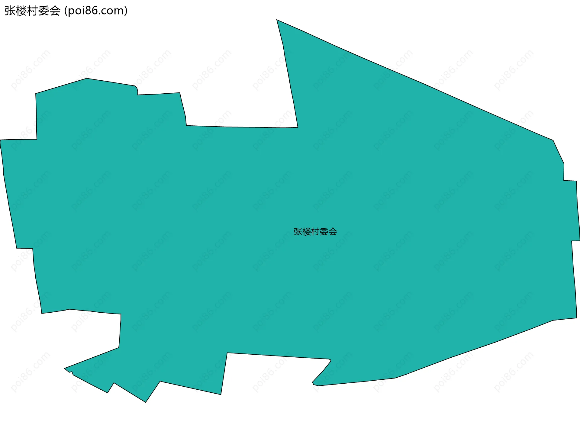 张楼村委会边界地图