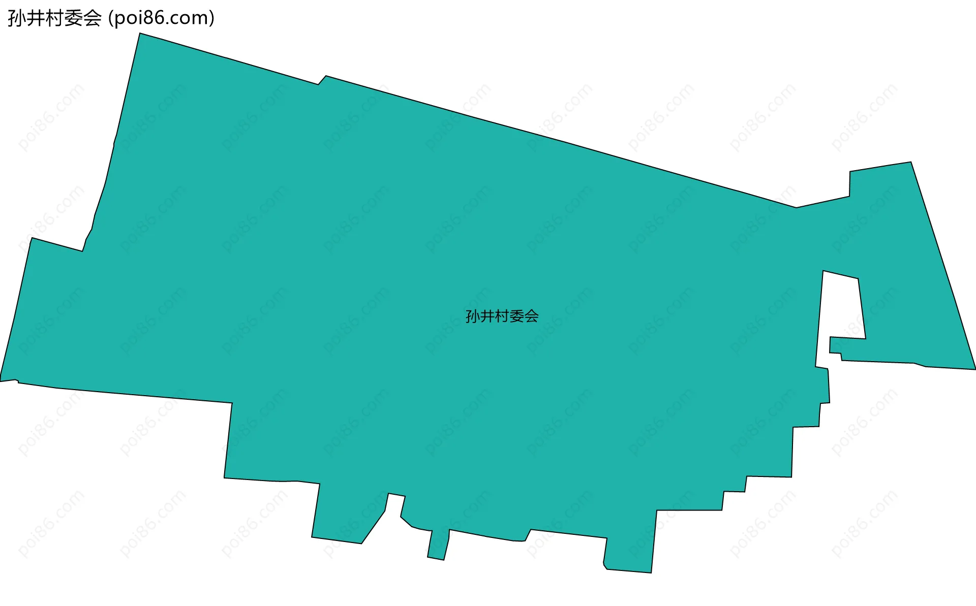 孙井村委会边界地图