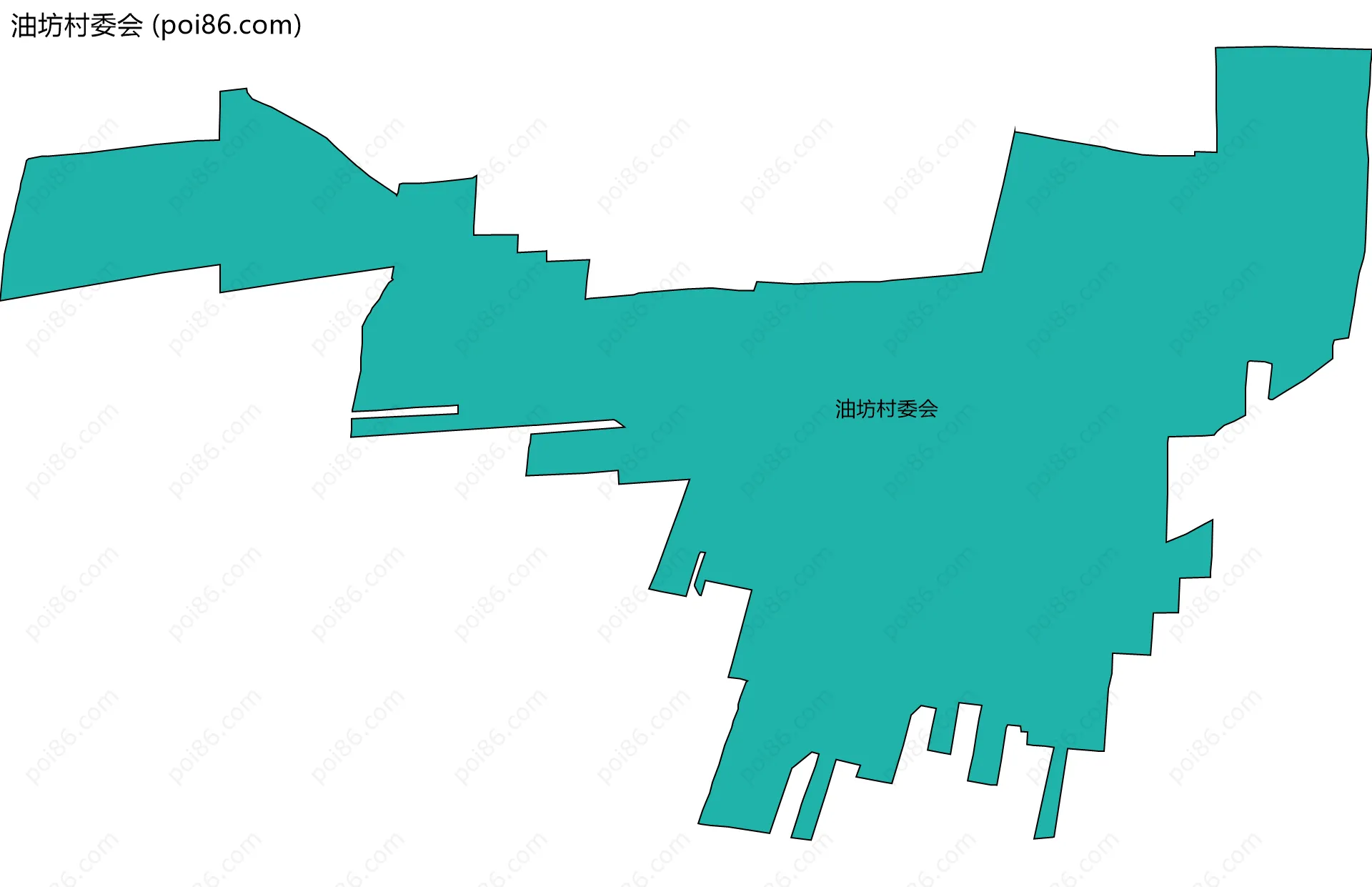 油坊村委会边界地图