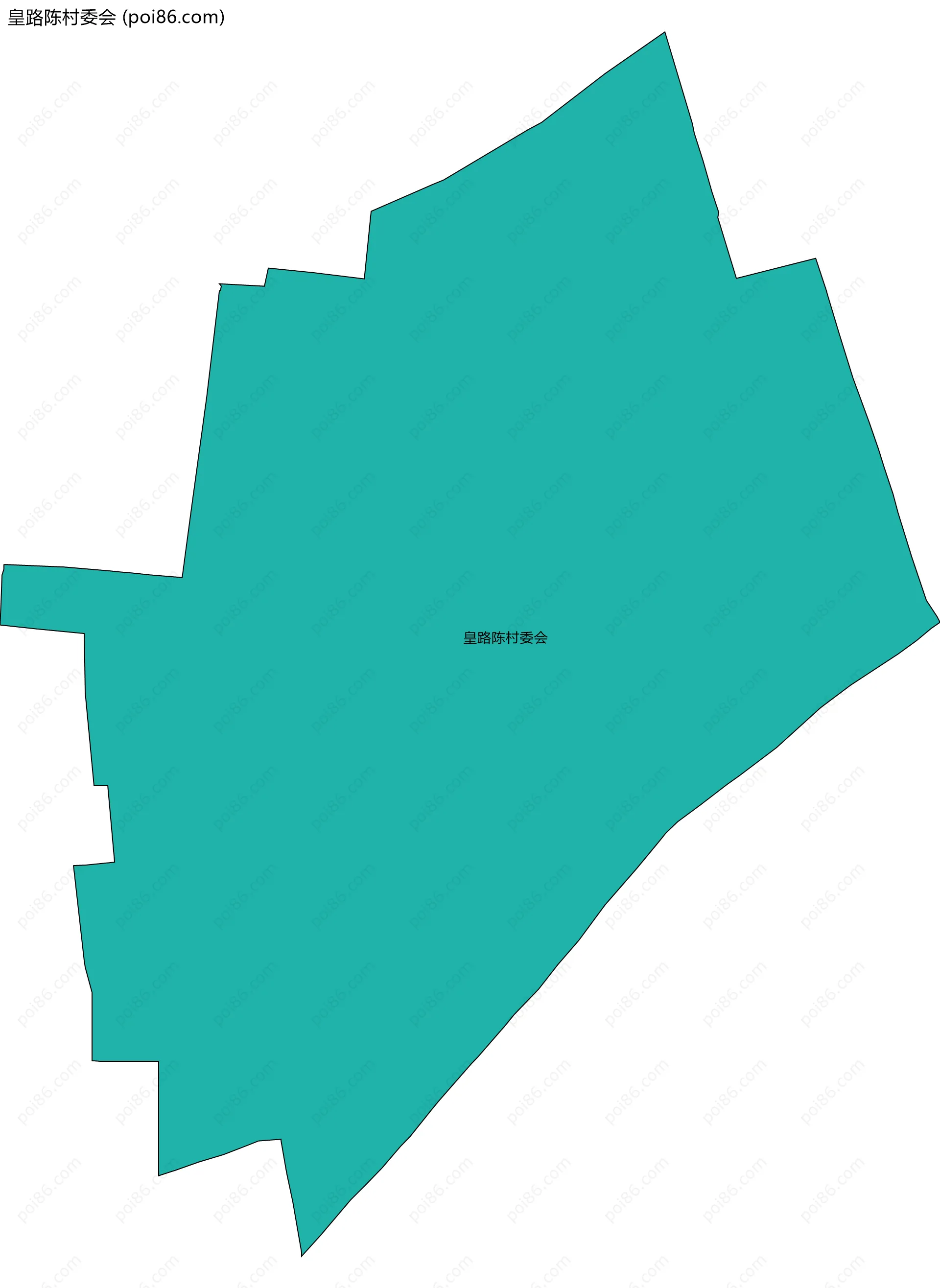 皇路陈村委会边界地图