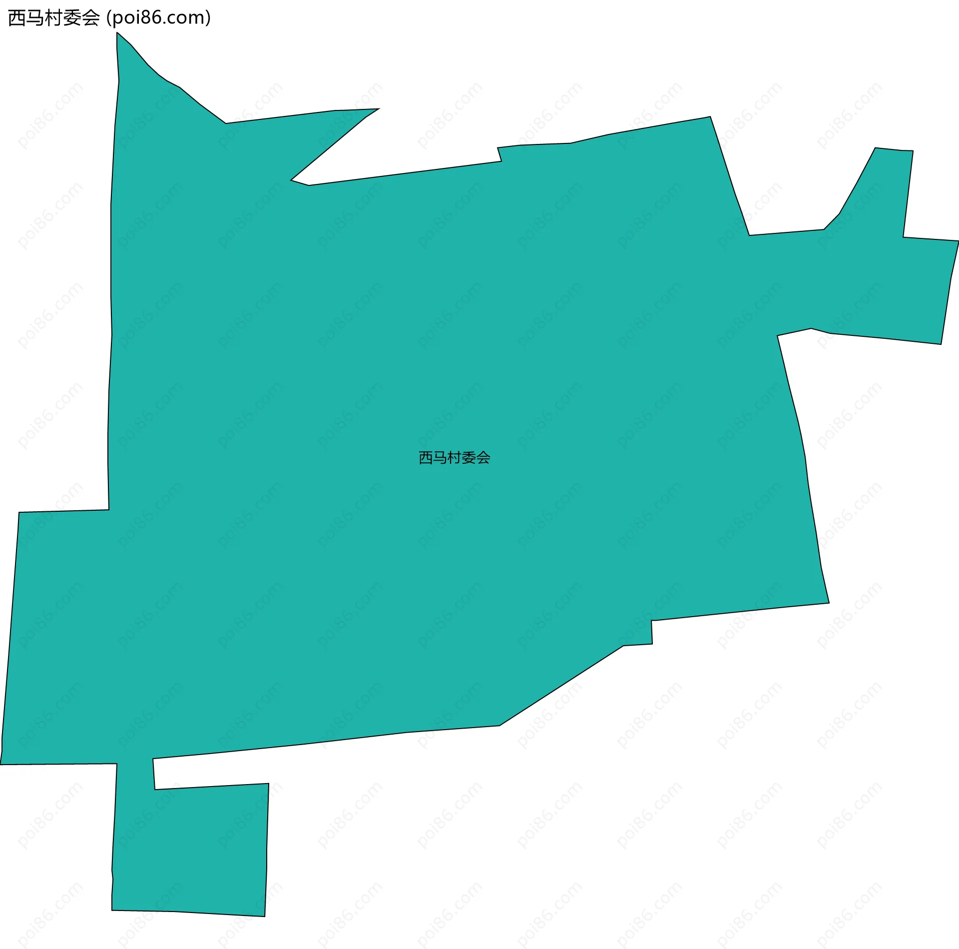 西马村委会边界地图
