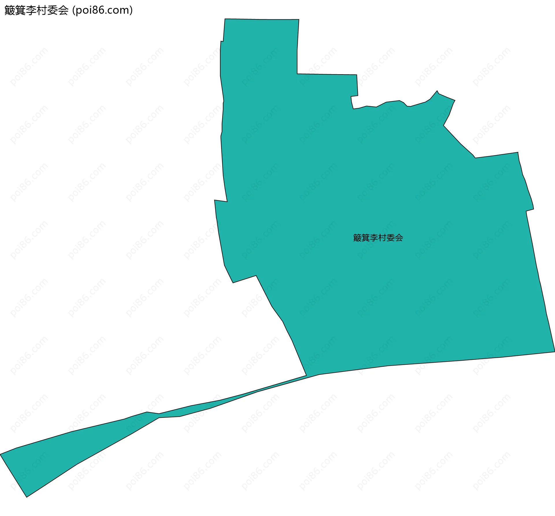 簸箕李村委会边界地图