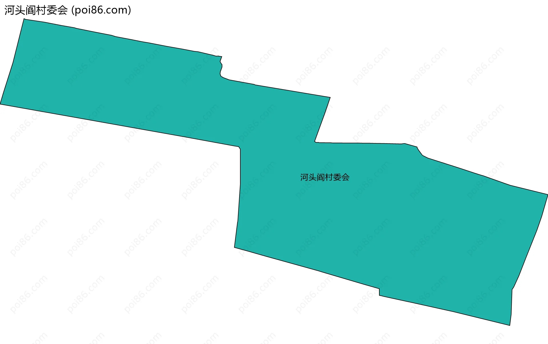 河头阎村委会边界地图