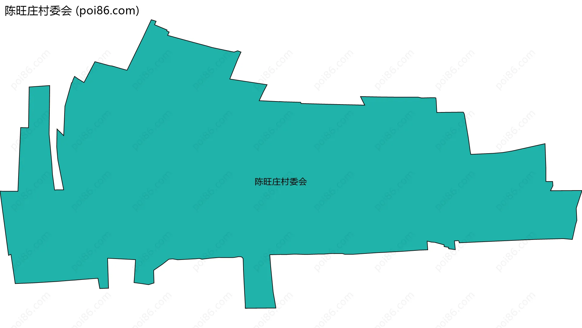 陈旺庄村委会边界地图