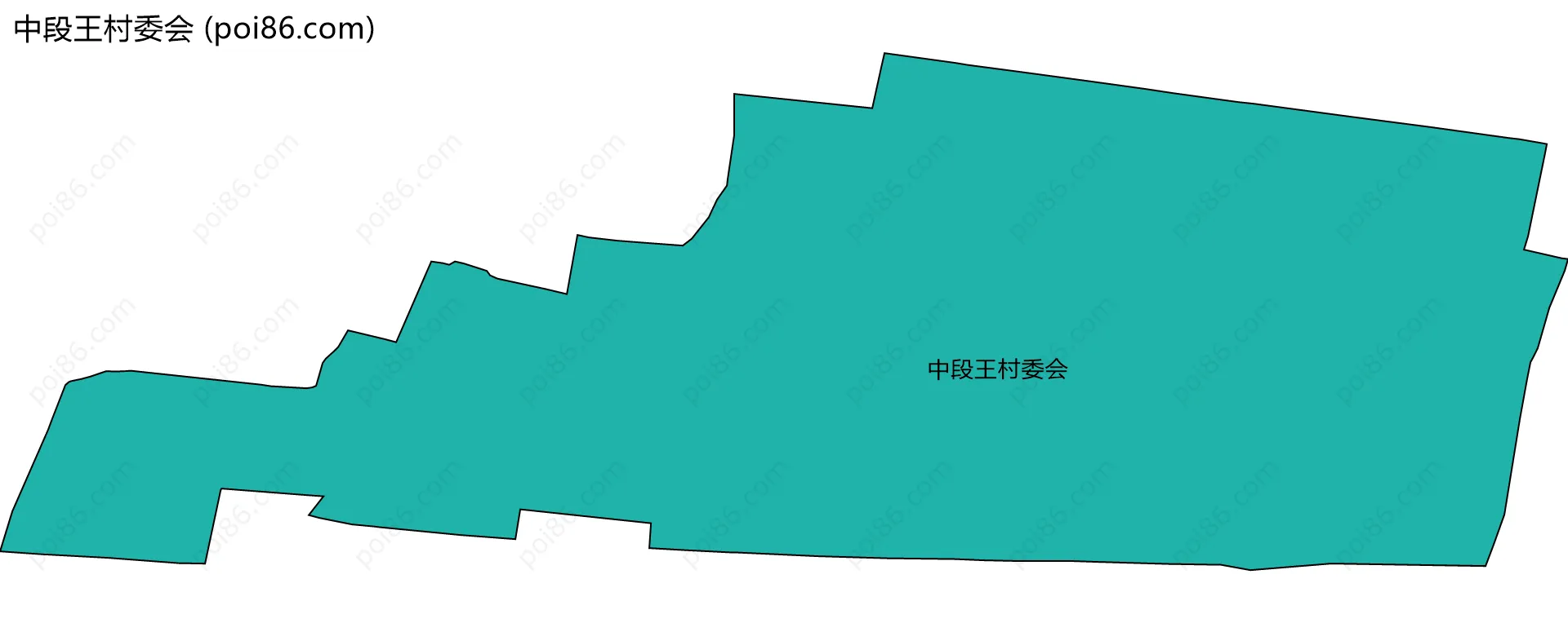 中段王村委会边界地图