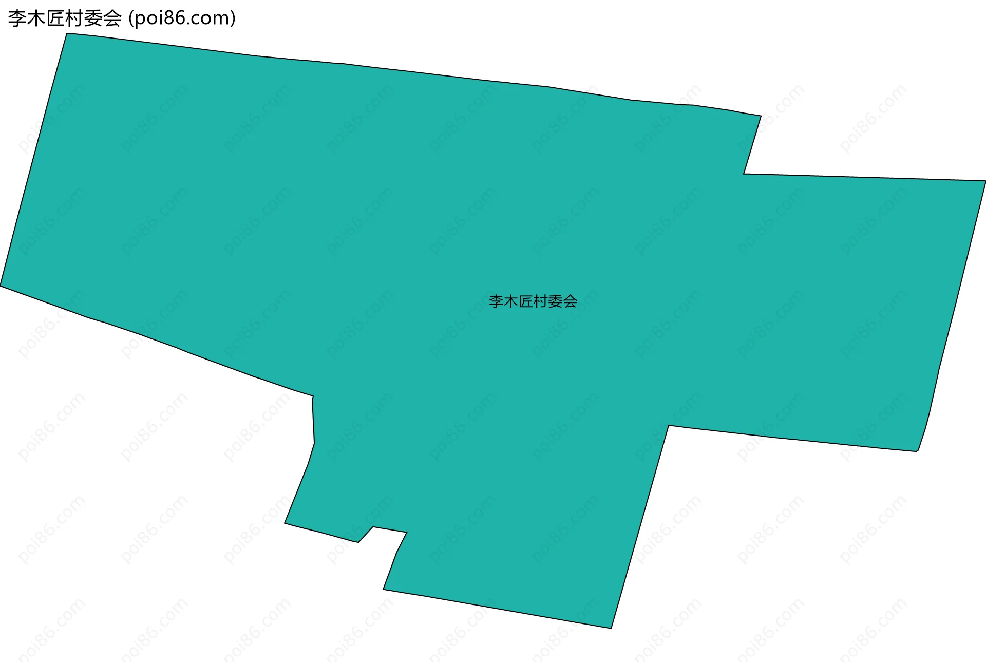 李木匠村委会边界地图