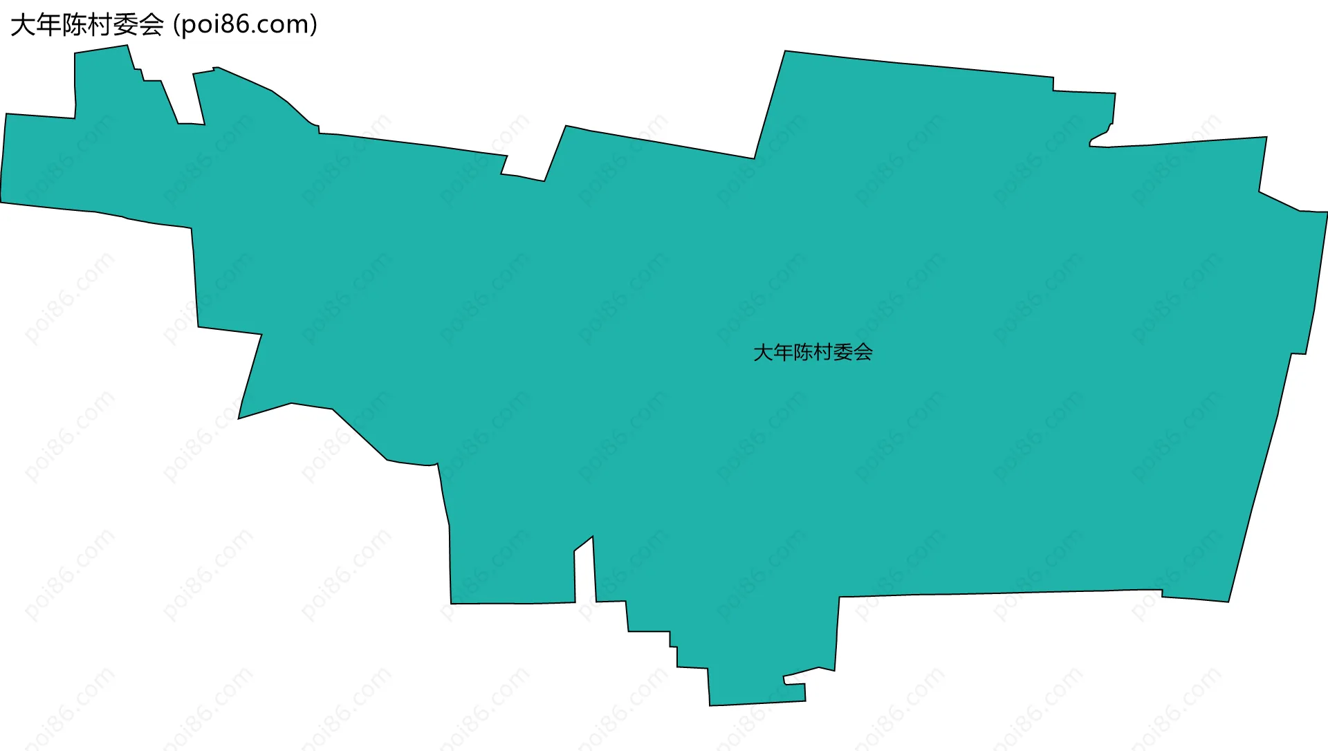 大年陈村委会边界地图