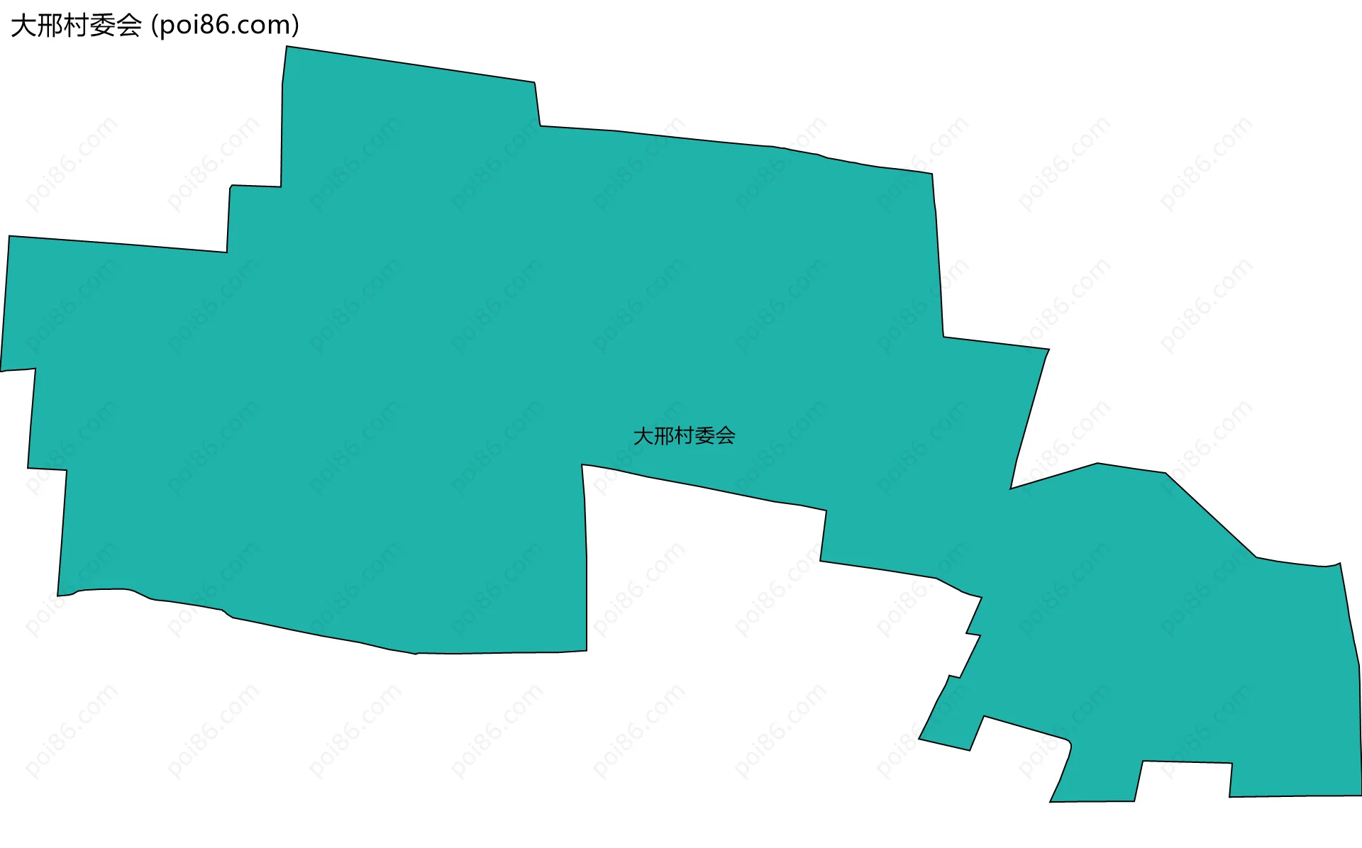 大邢村委会边界地图