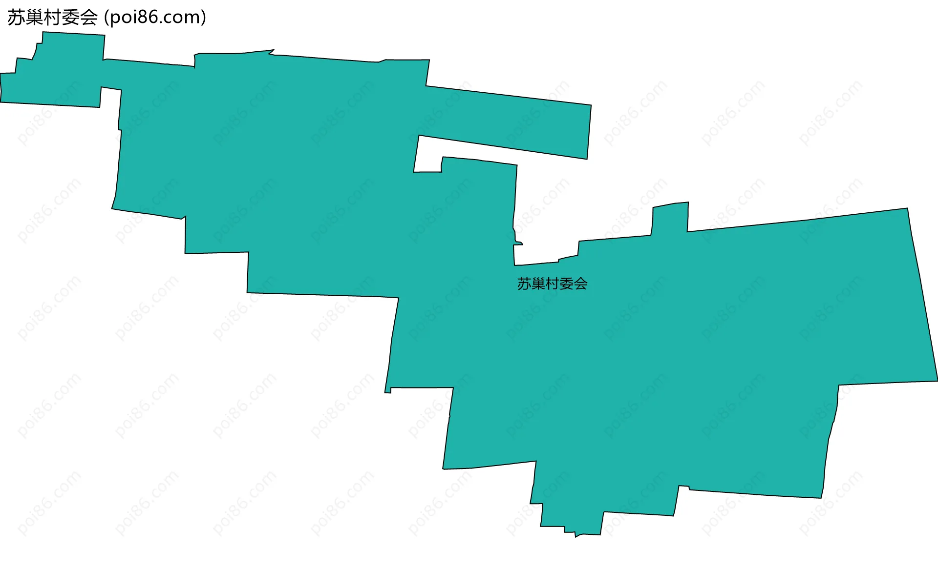 苏巢村委会边界地图