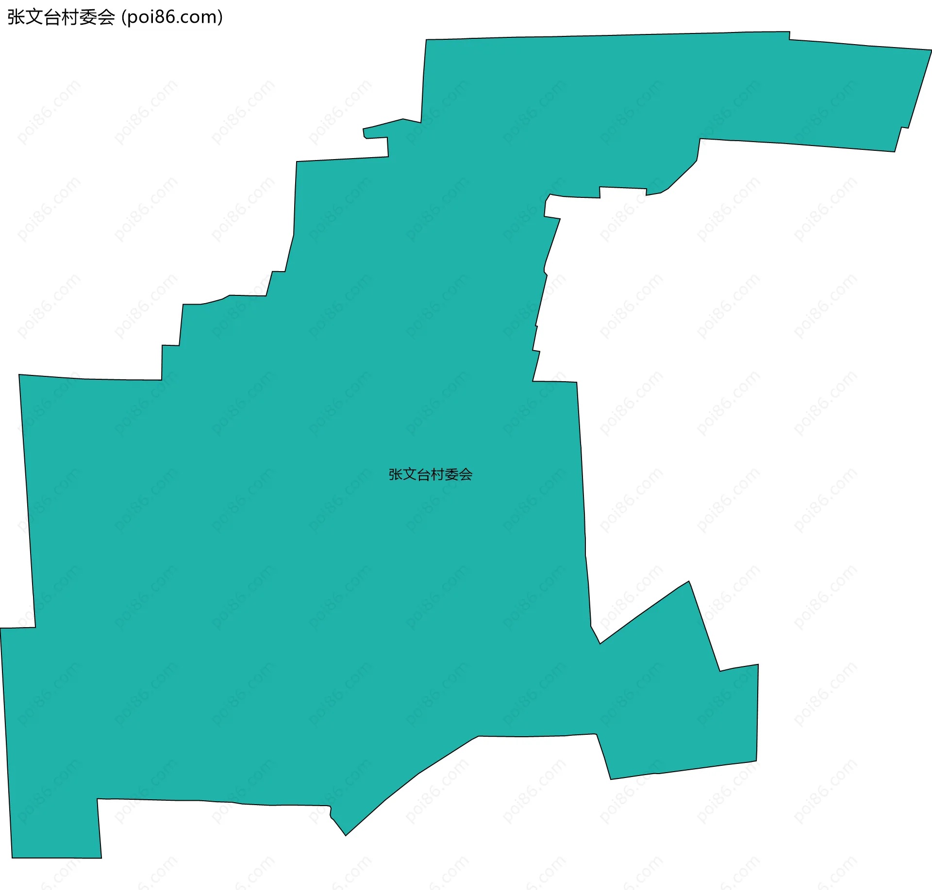 张文台村委会边界地图