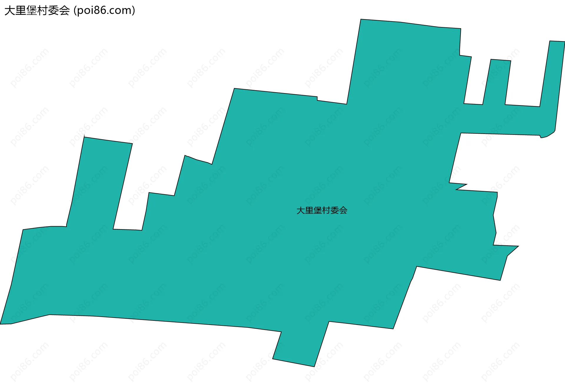 大里堡村委会边界地图