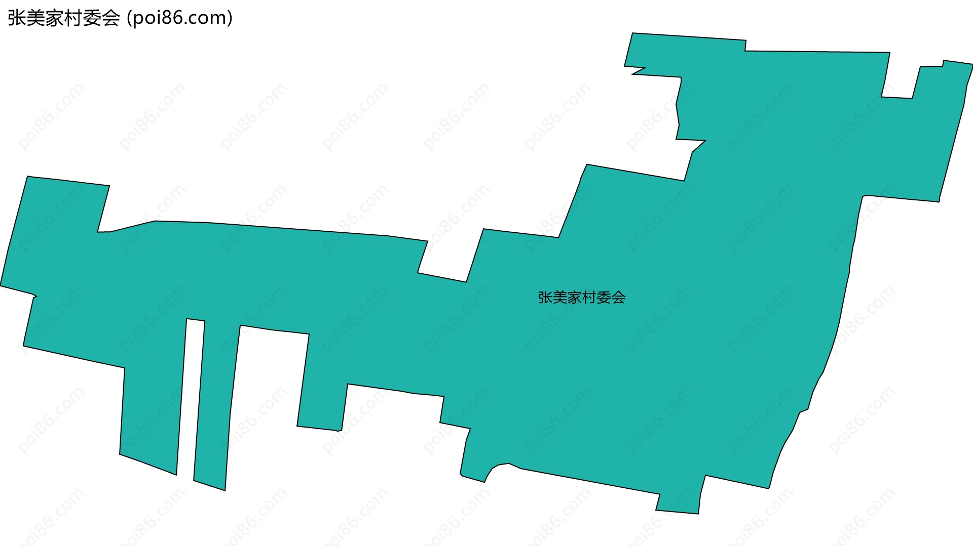 张美家村委会边界地图