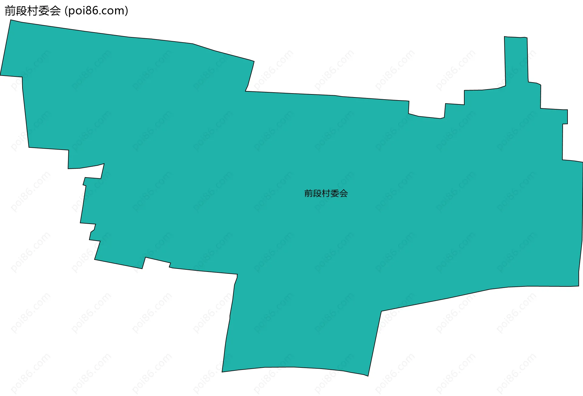 前段村委会边界地图