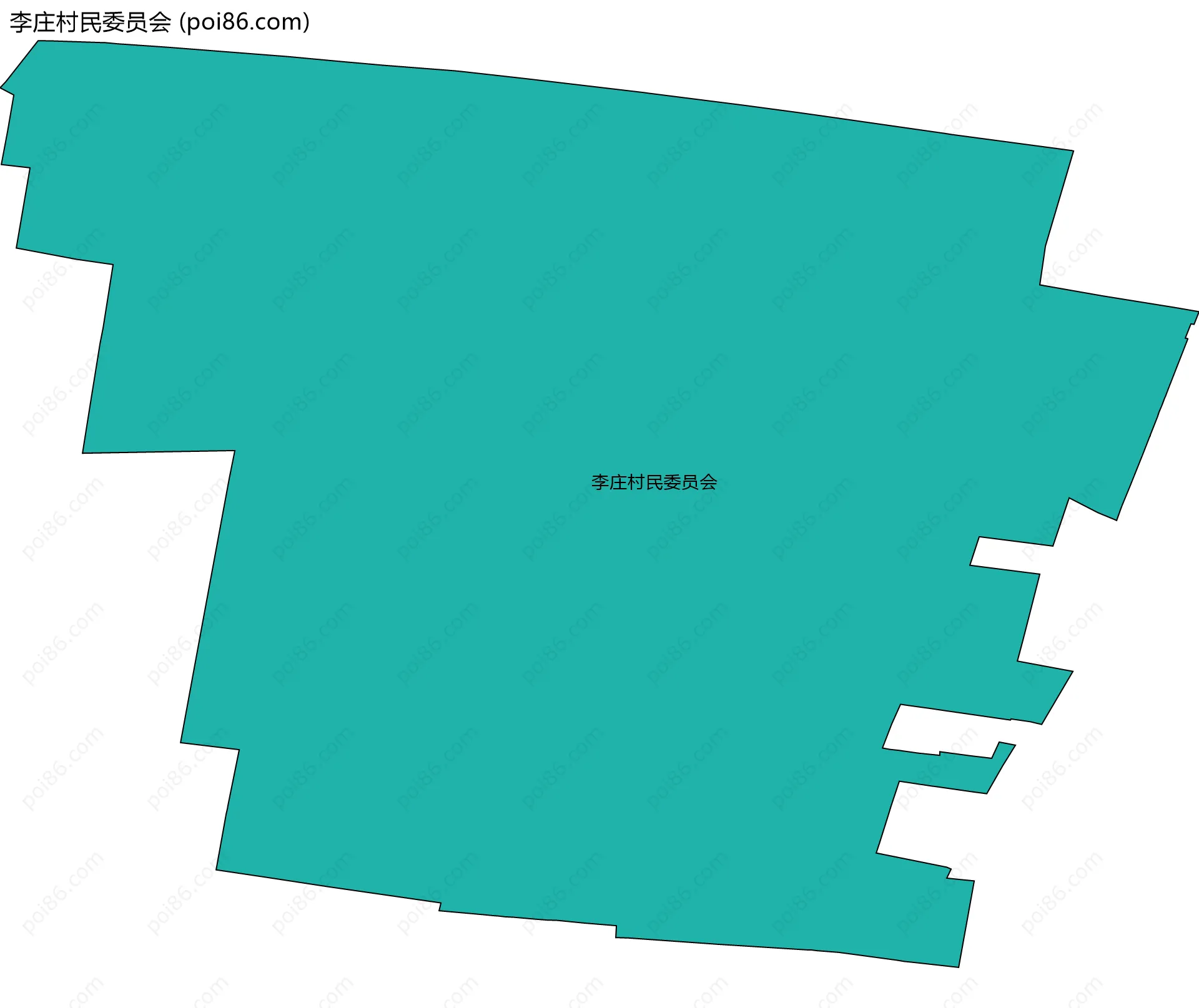 李庄村民委员会边界地图