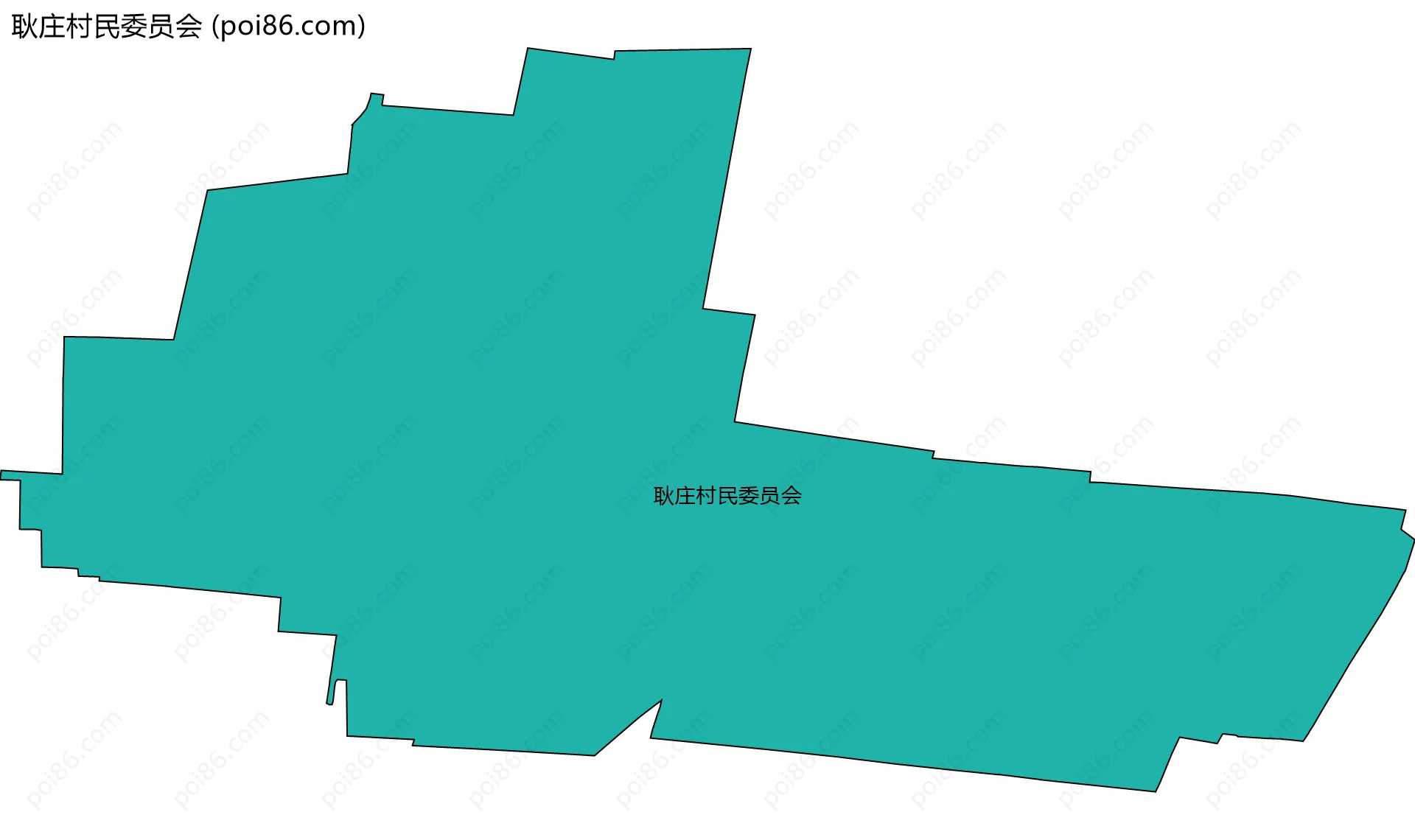 耿庄村民委员会边界地图