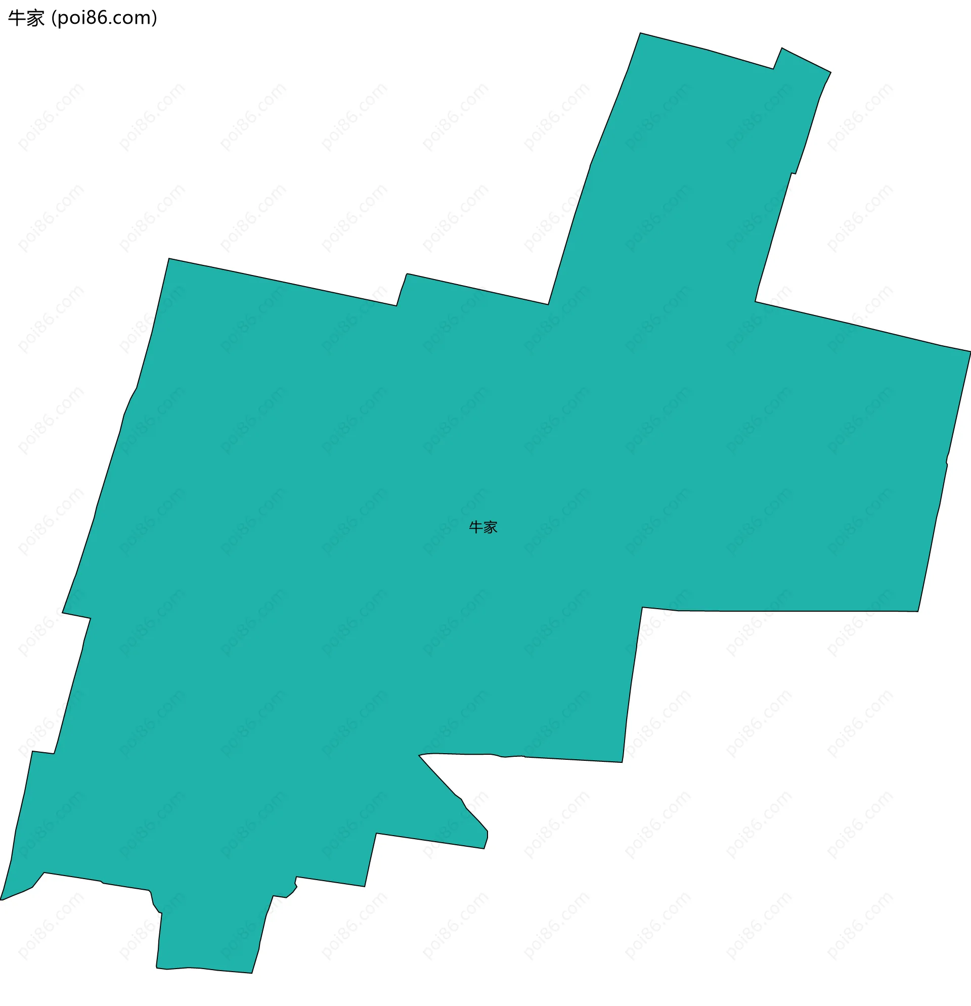 牛家边界地图