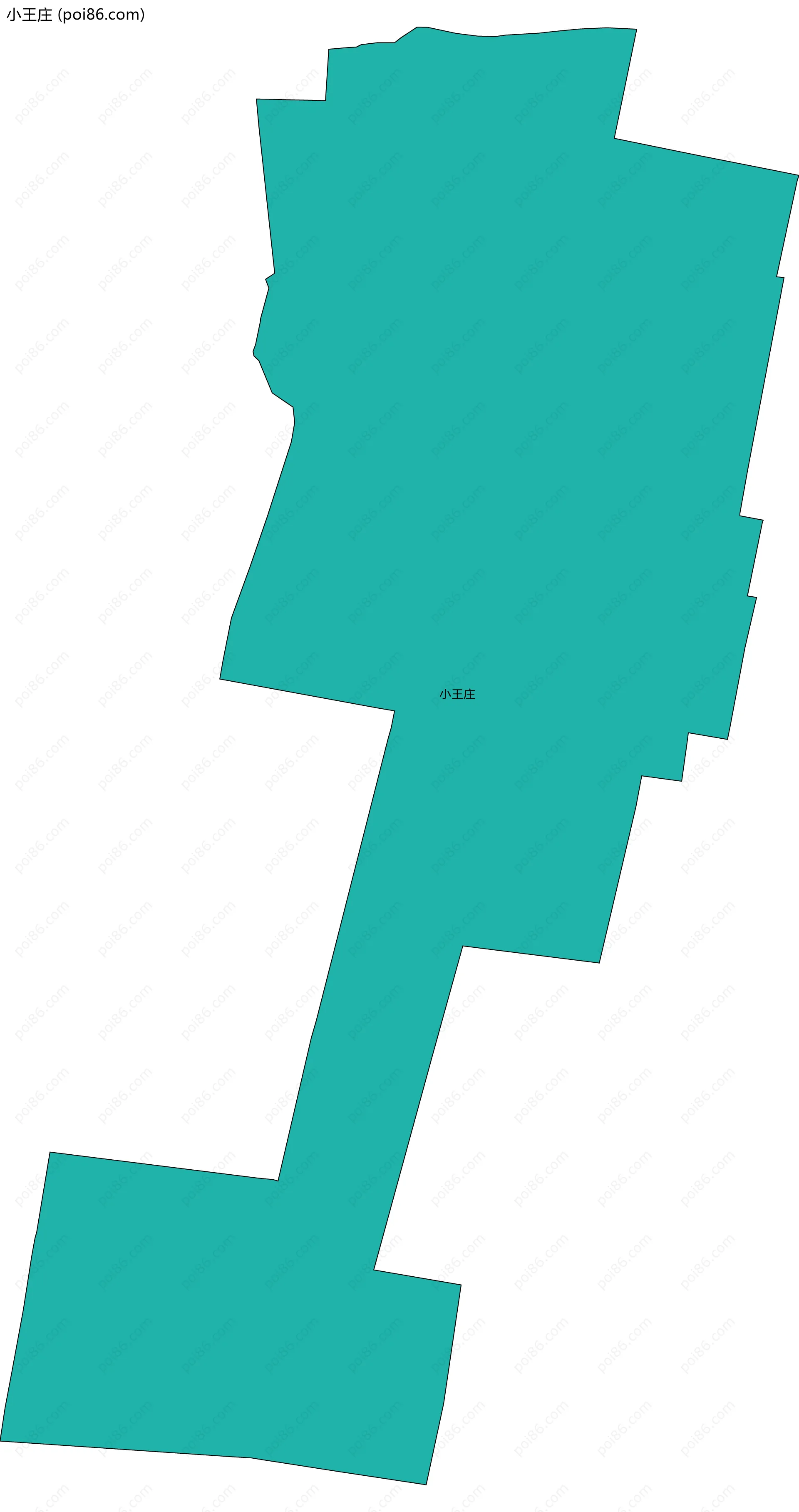 小王庄边界地图