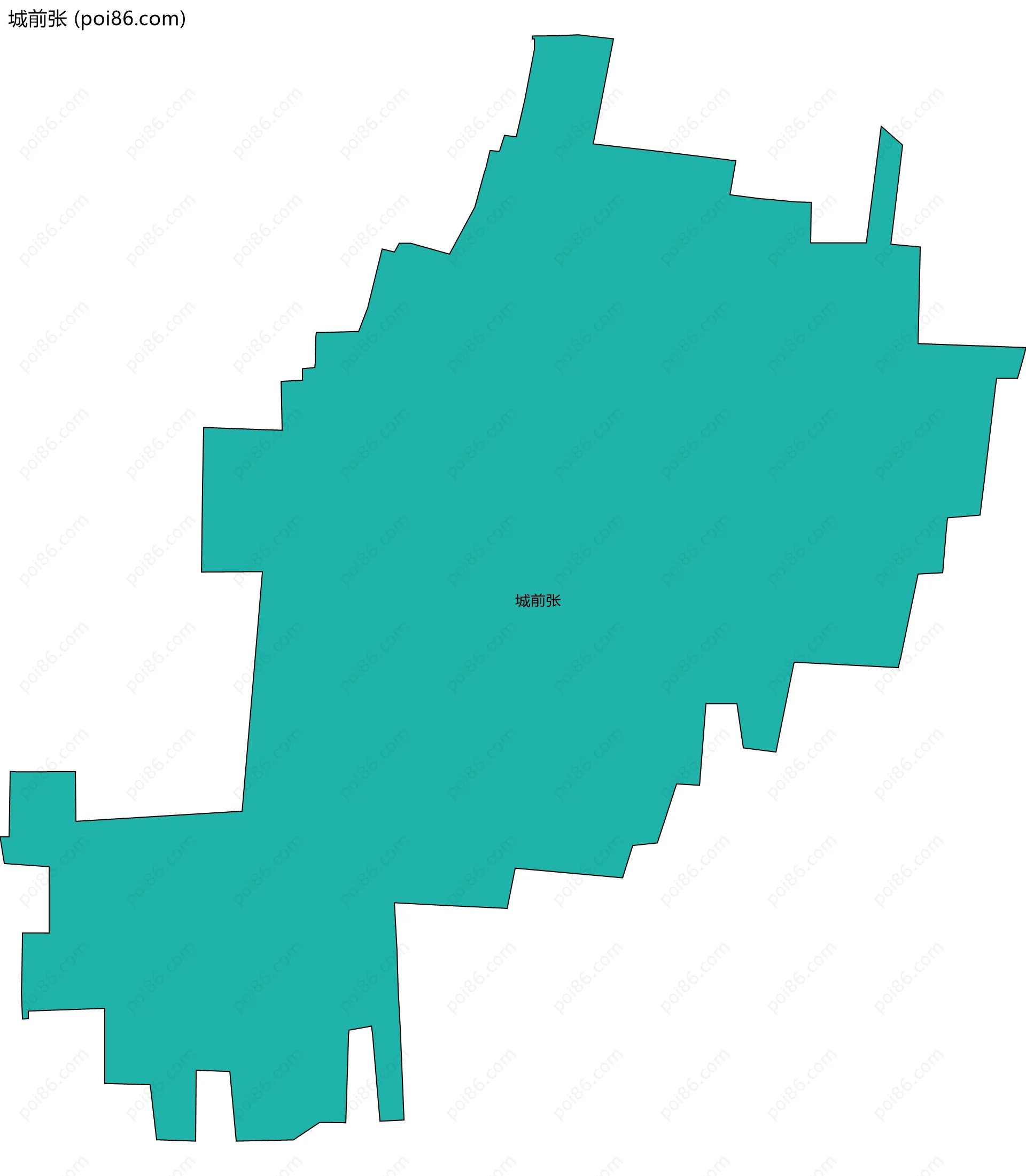 城前张边界地图