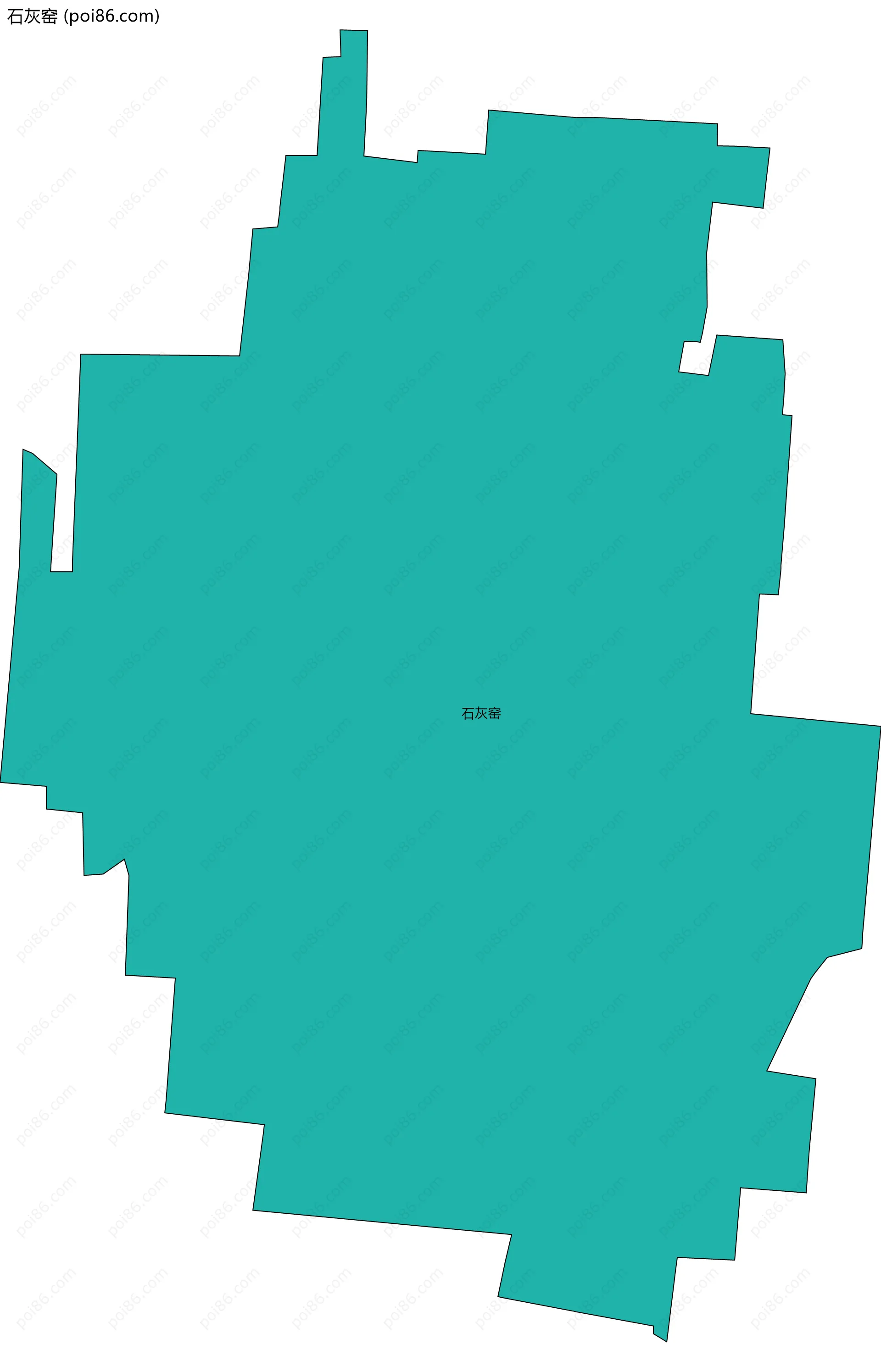 石灰窑边界地图