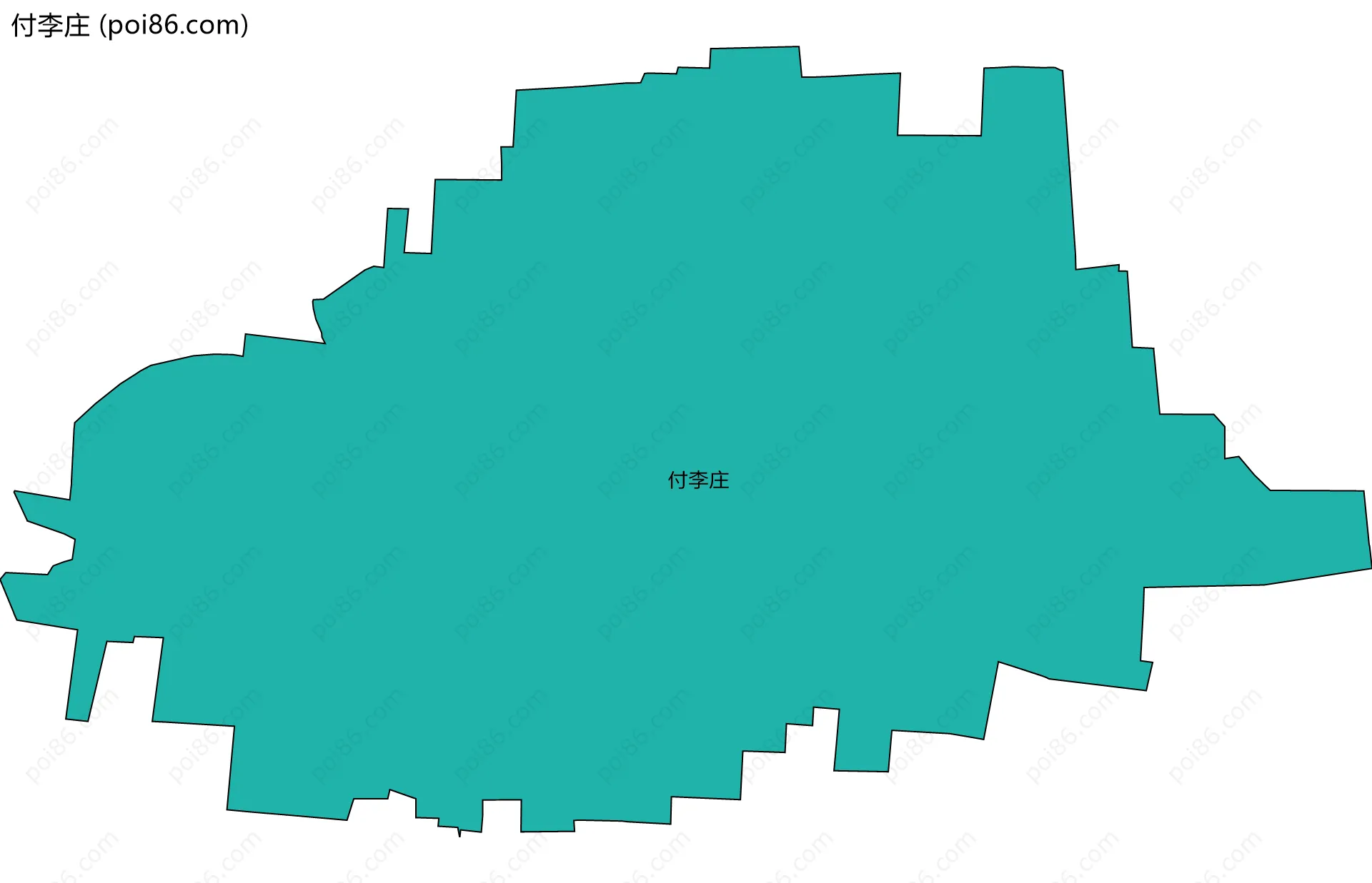付李庄边界地图