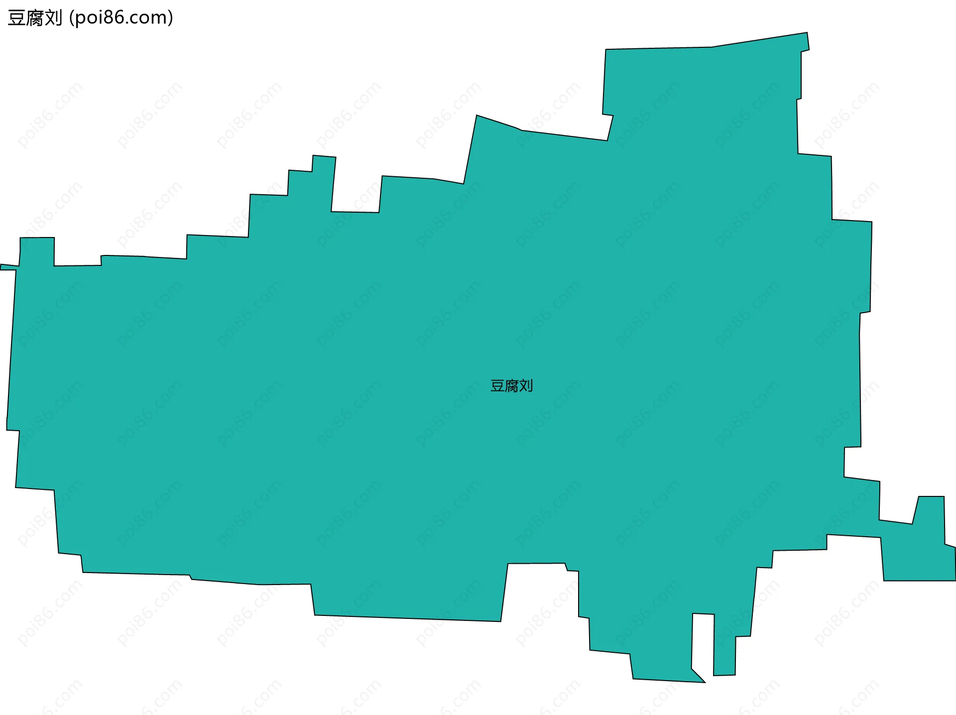 豆腐刘边界地图