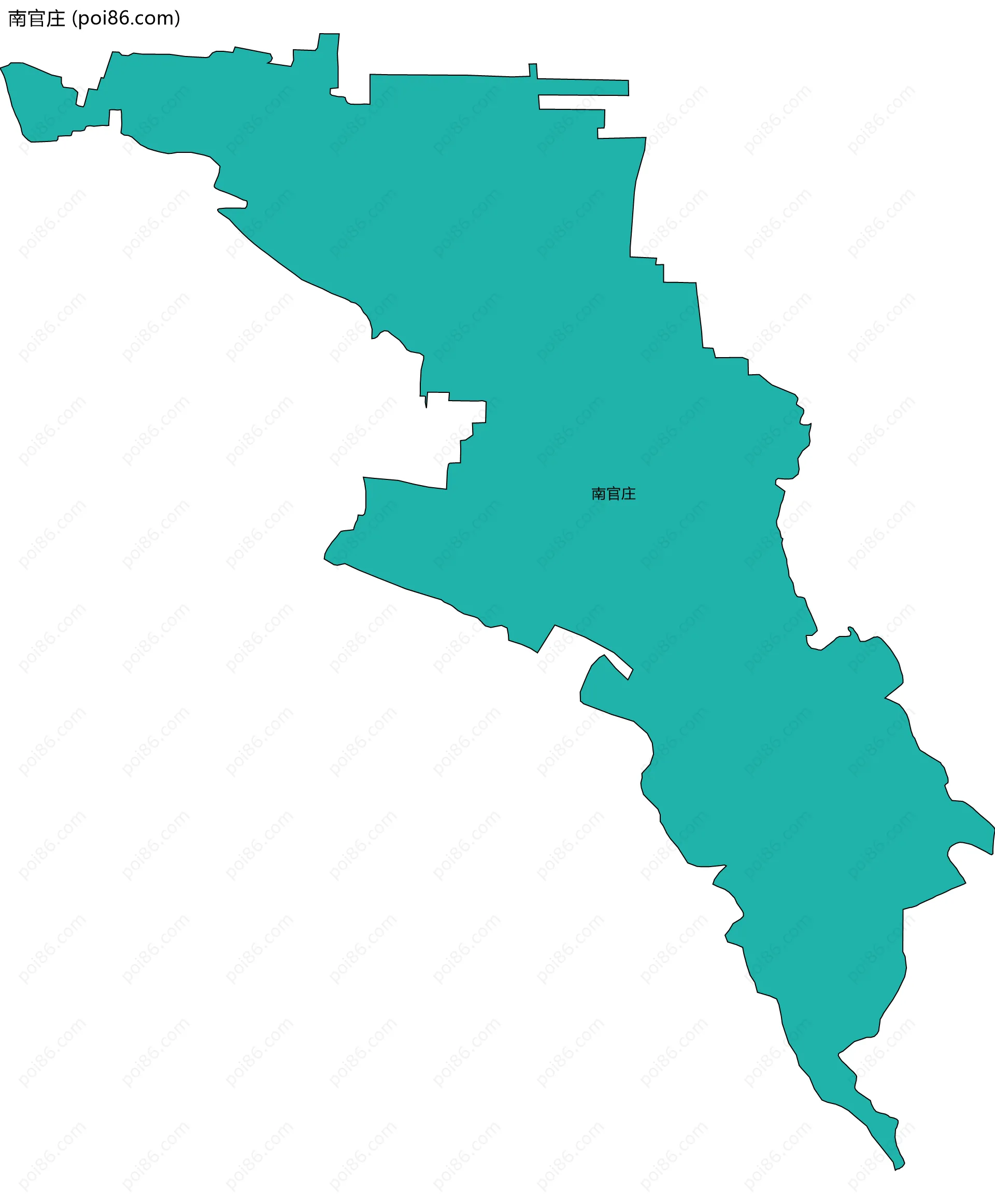 南官庄边界地图