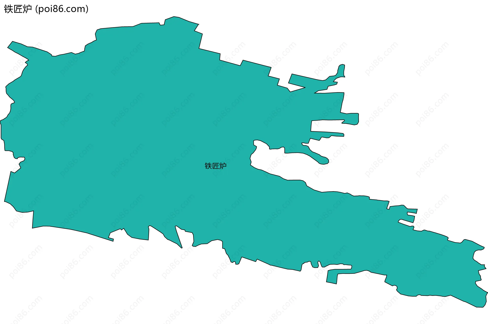 铁匠炉边界地图
