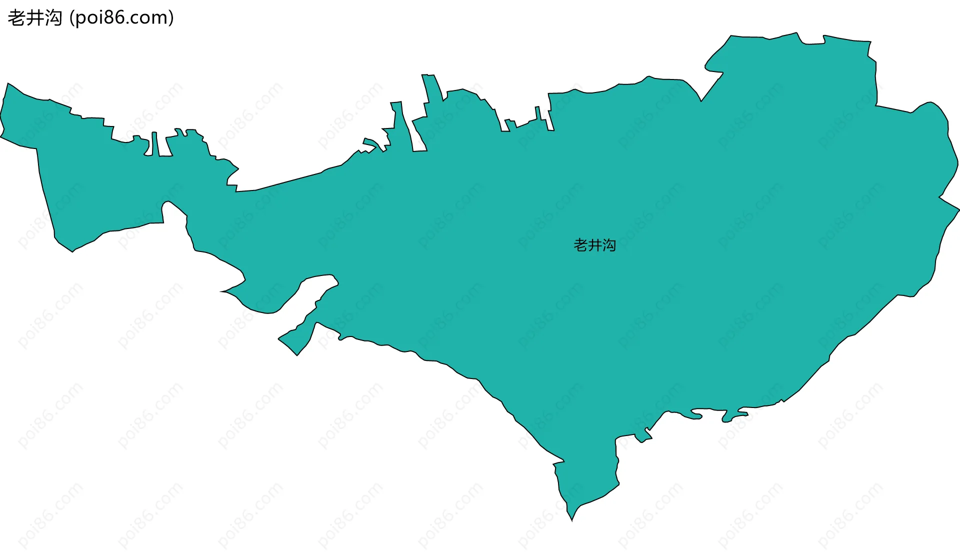 老井沟边界地图